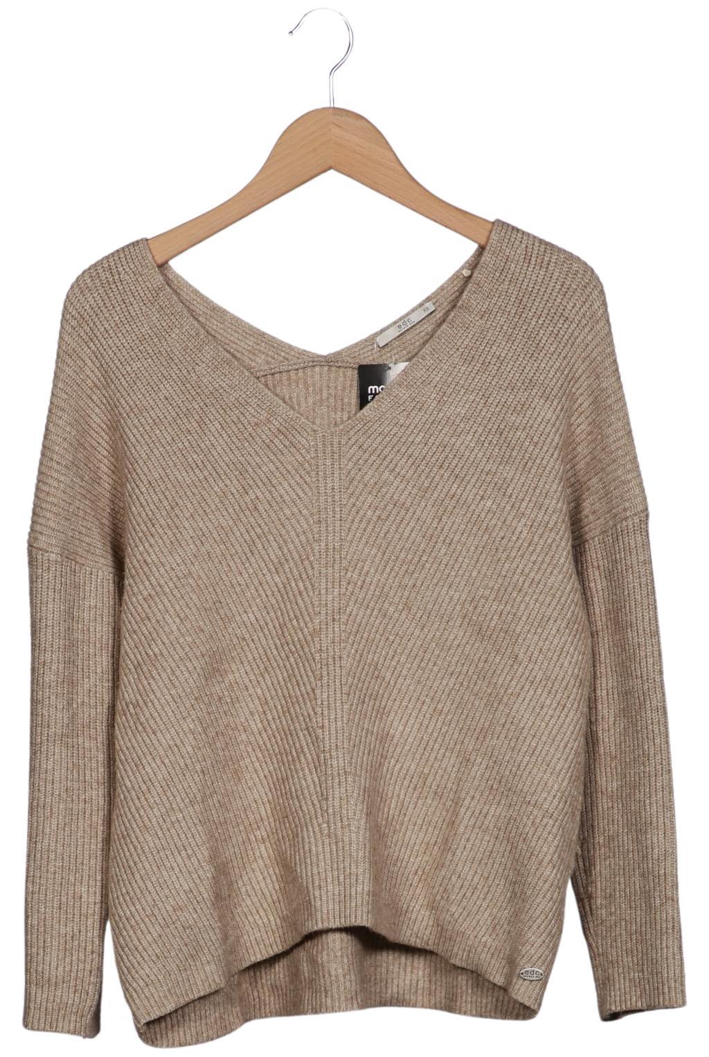 

edc by Esprit Damen Pullover, beige, Gr. 34