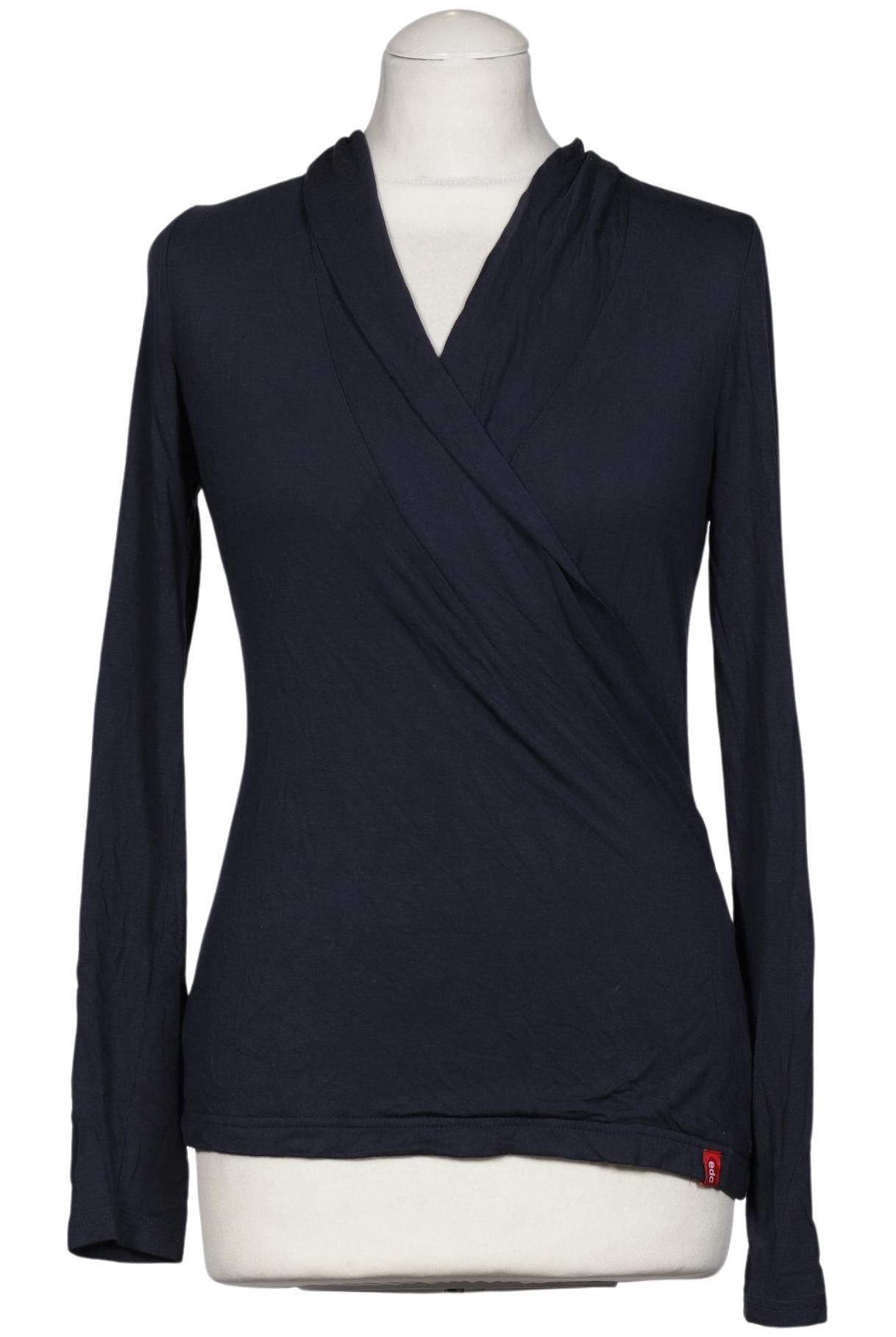 

edc by Esprit Damen Langarmshirt, marineblau, Gr. 38