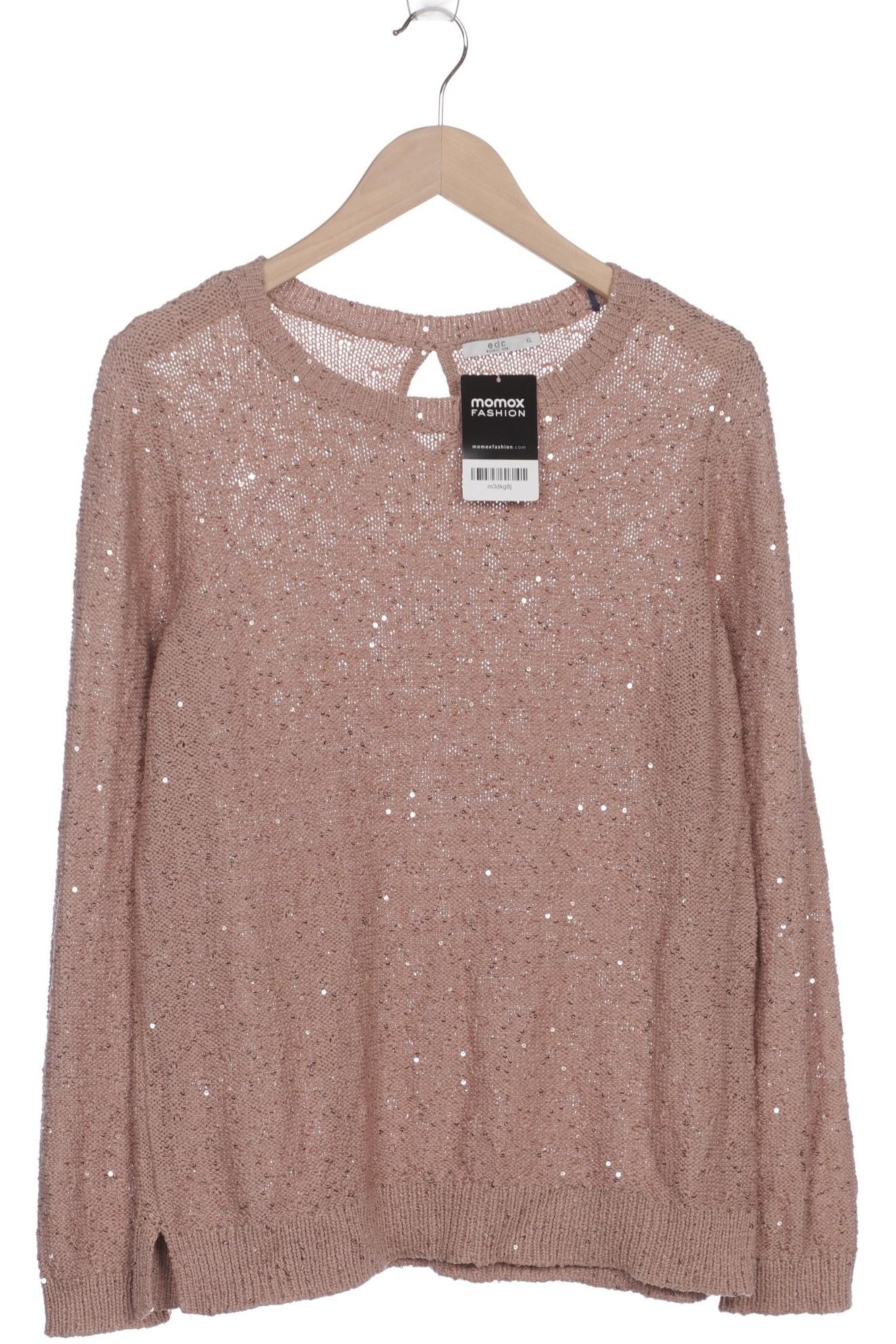 

edc by Esprit Damen Pullover, beige, Gr. 44