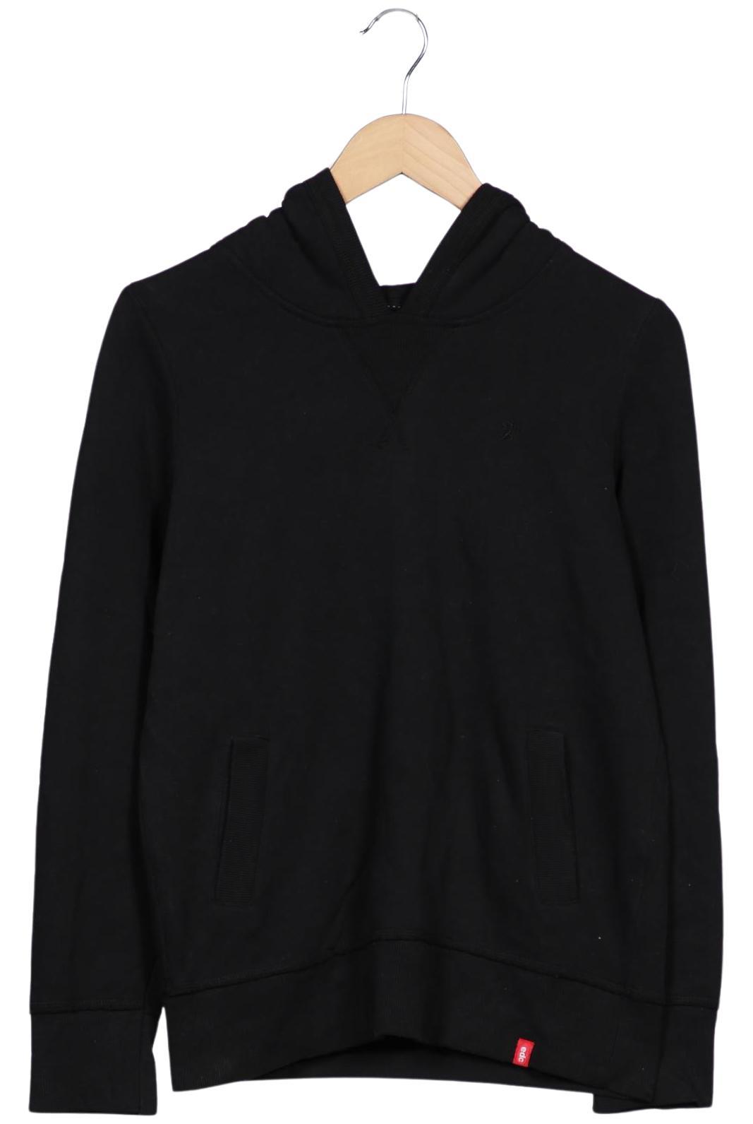 

edc by Esprit Damen Kapuzenpullover, schwarz, Gr. 38