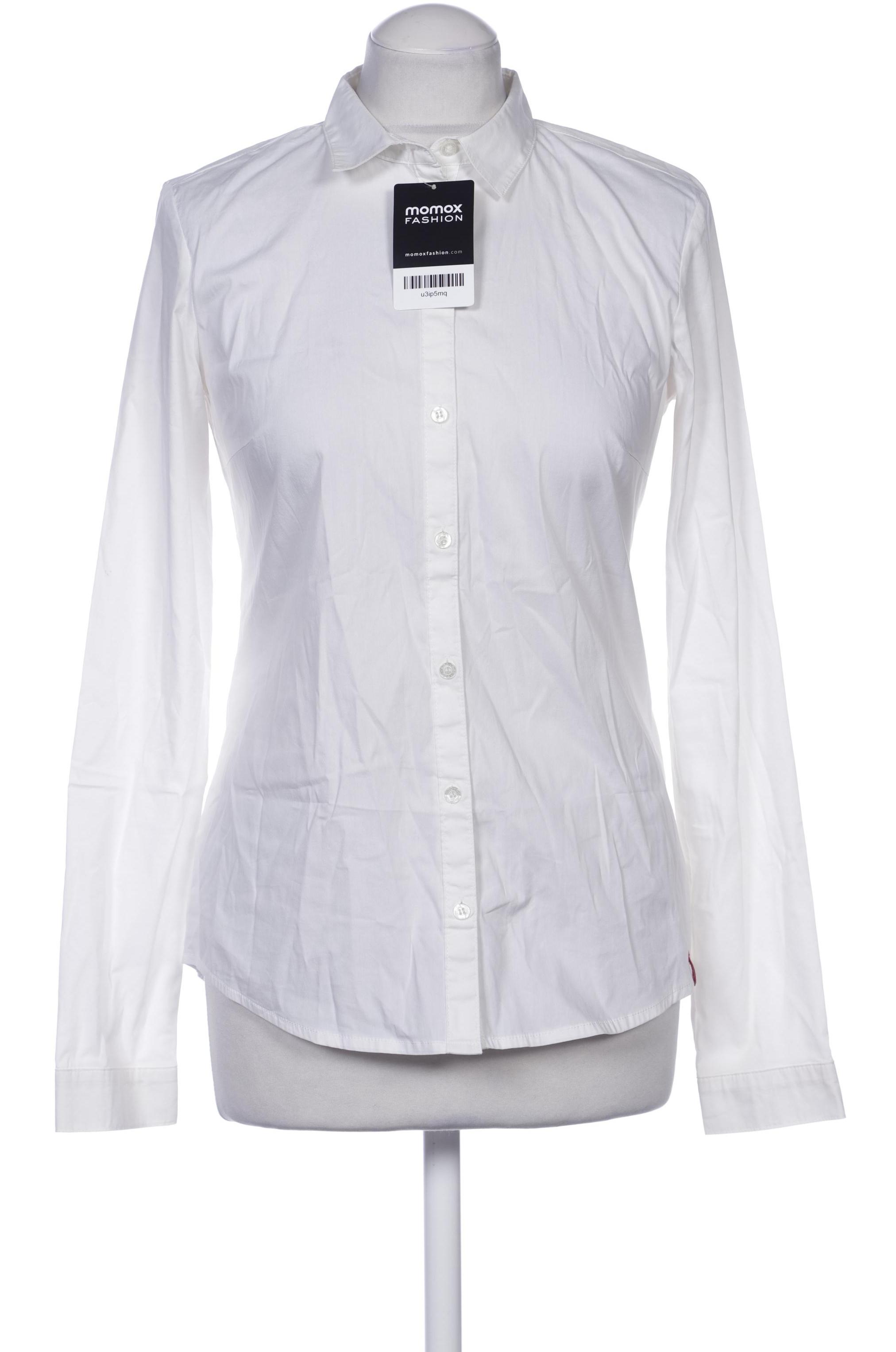 

edc by Esprit Damen Bluse, weiß, Gr. 36