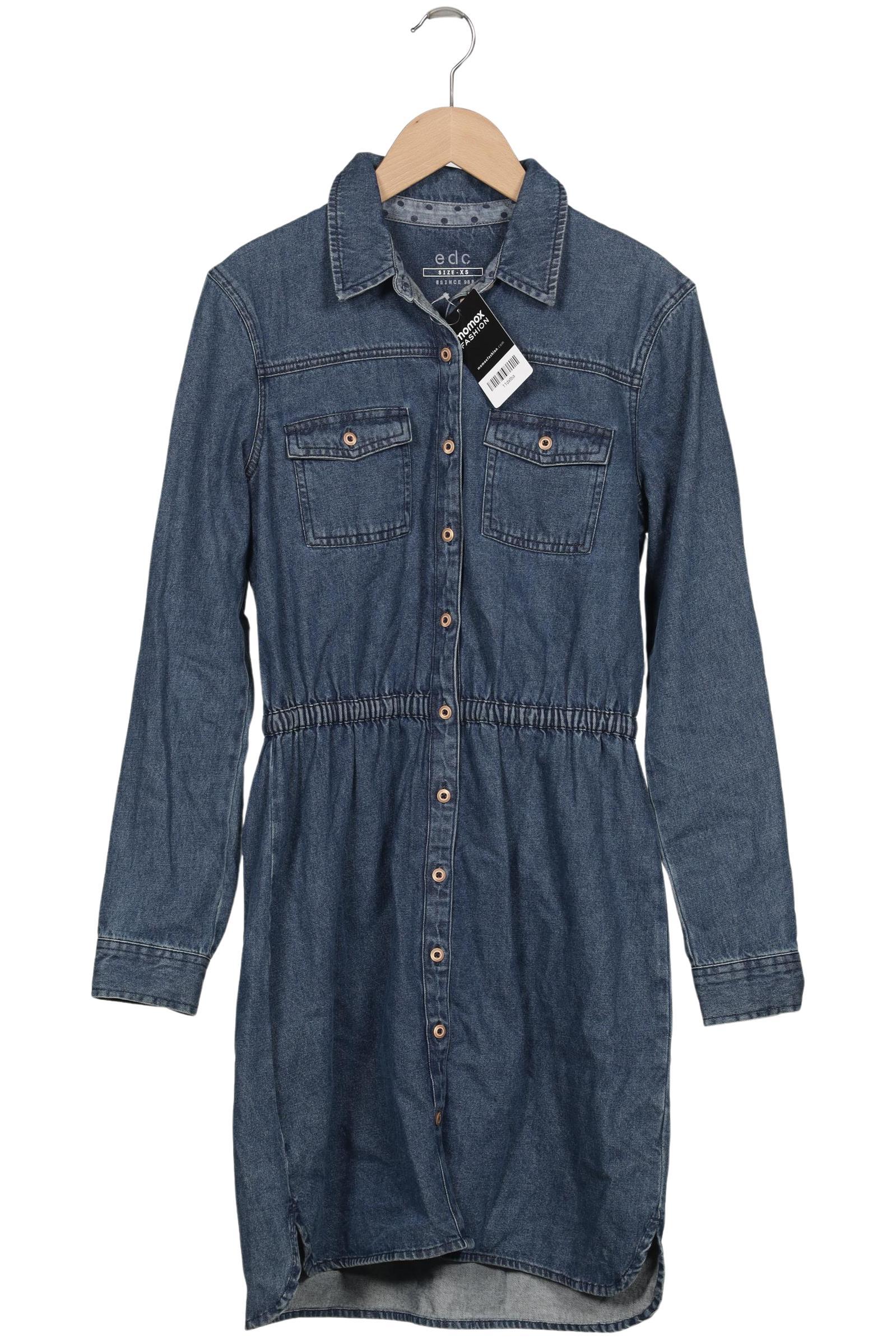 

edc by Esprit Damen Kleid, marineblau, Gr. 34