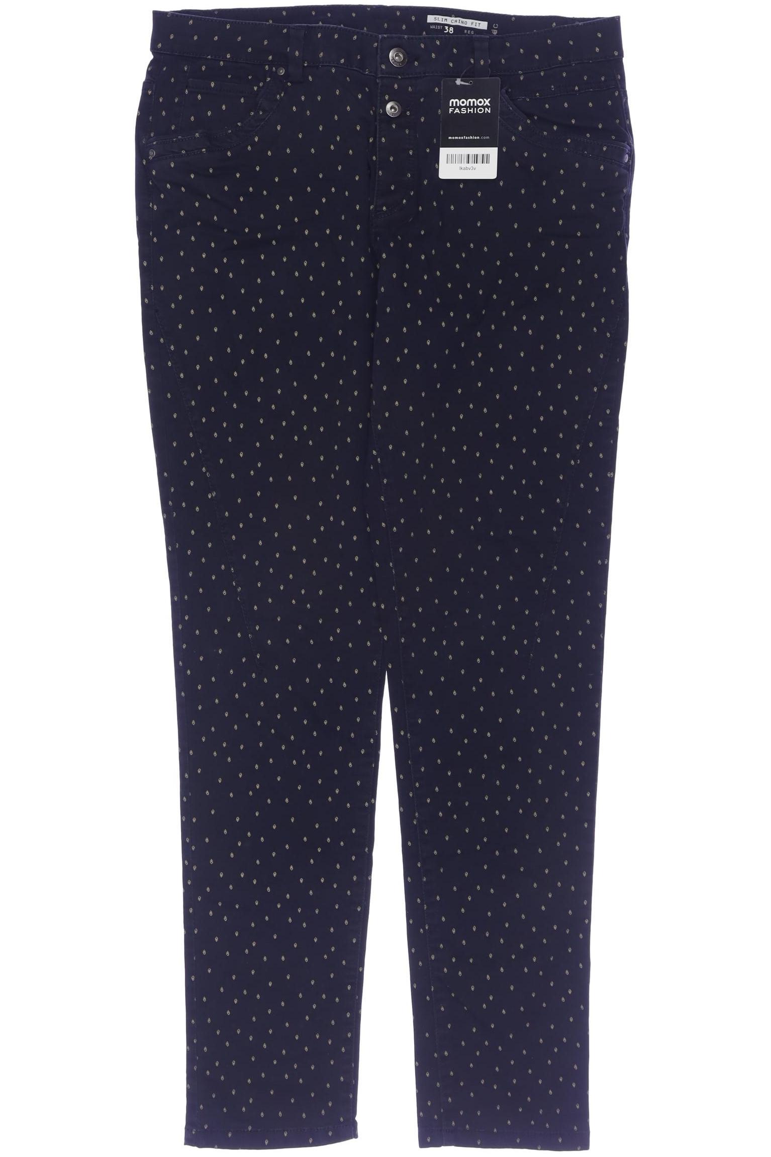 

edc by Esprit Damen Stoffhose, marineblau, Gr. 38