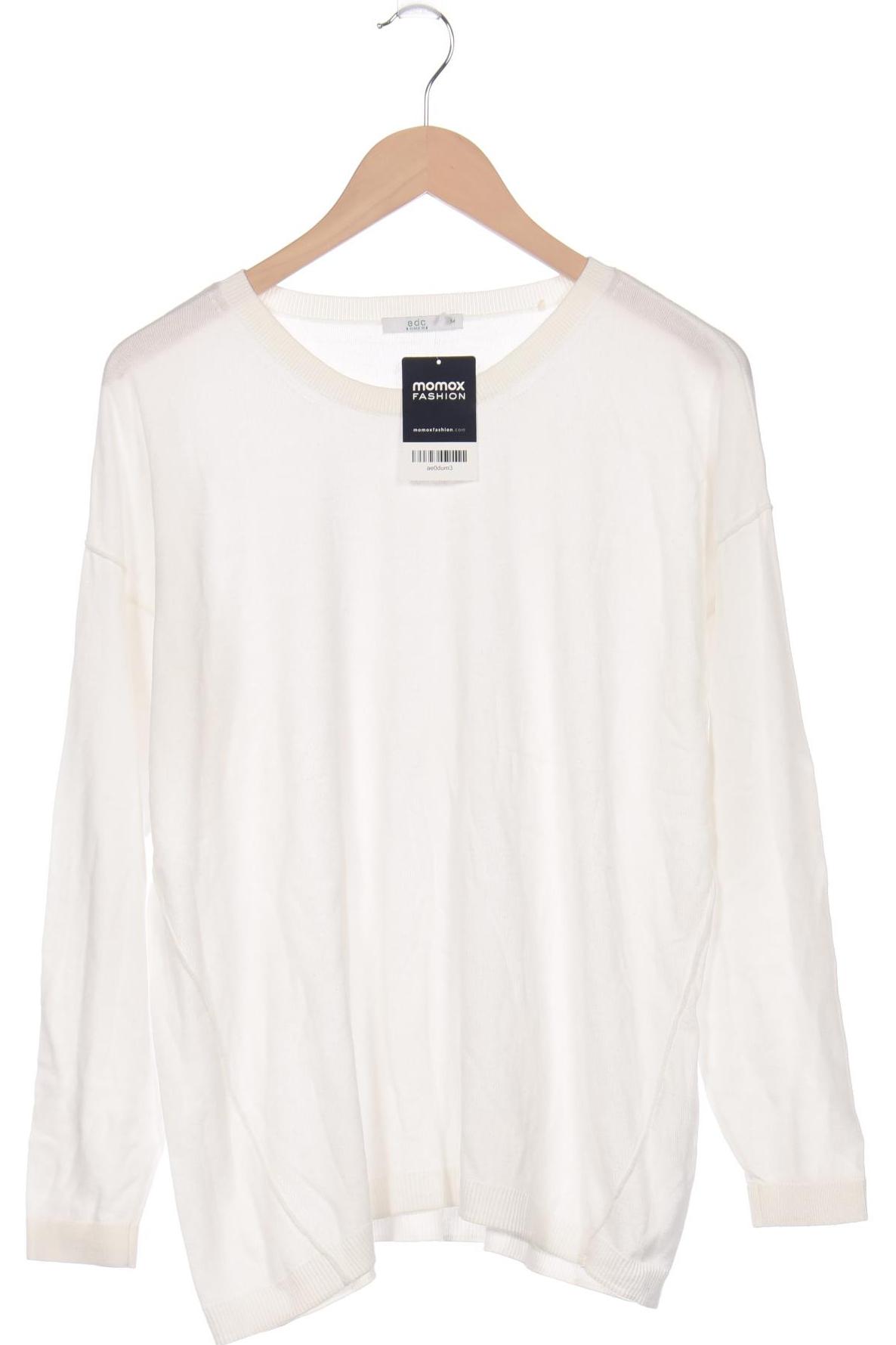 

edc by Esprit Damen Pullover, weiß, Gr. 38