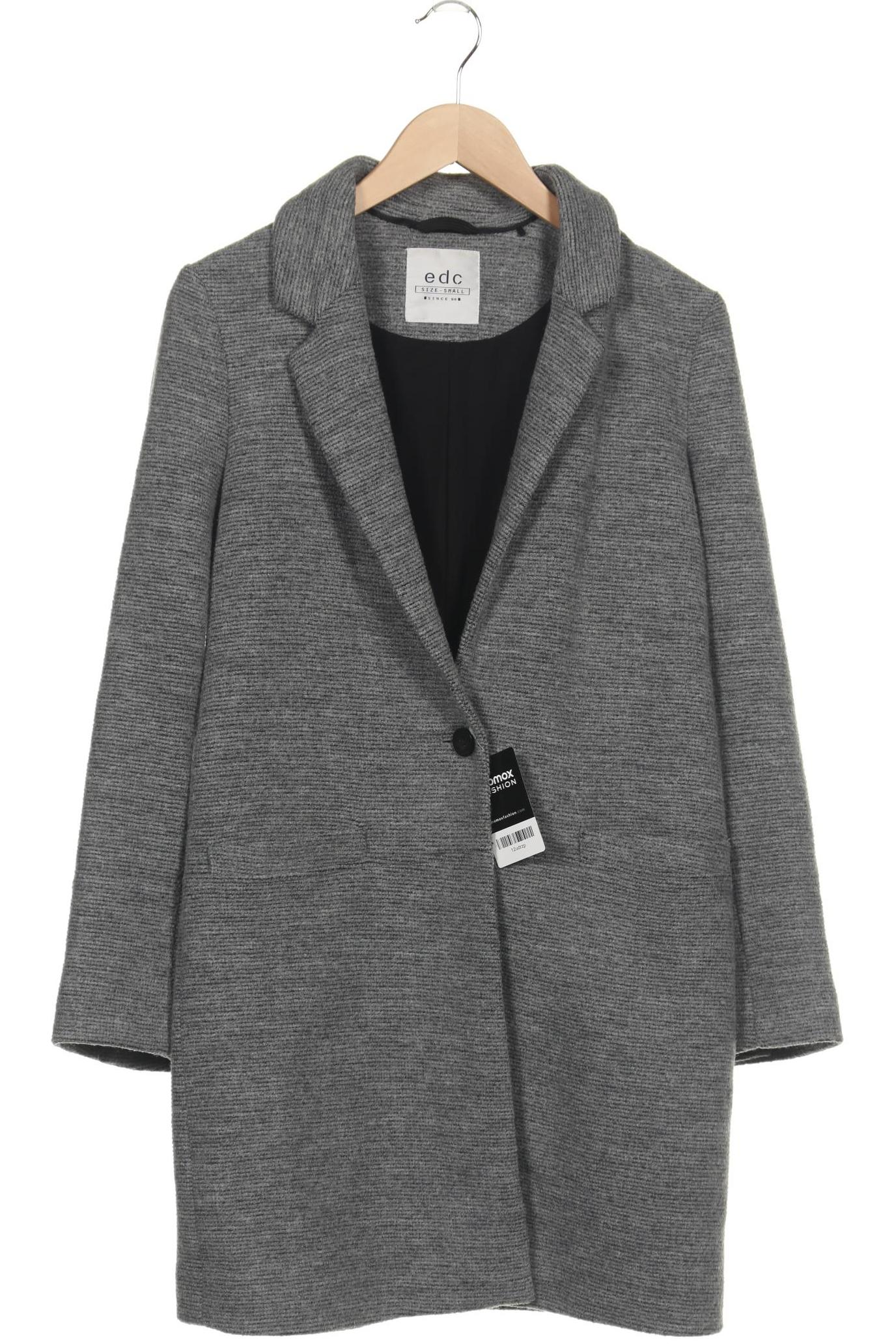 

edc by Esprit Damen Mantel, grau, Gr. 36