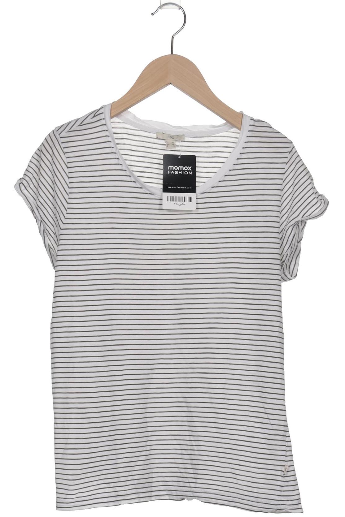 

edc by Esprit Damen T-Shirt, weiß, Gr. 34