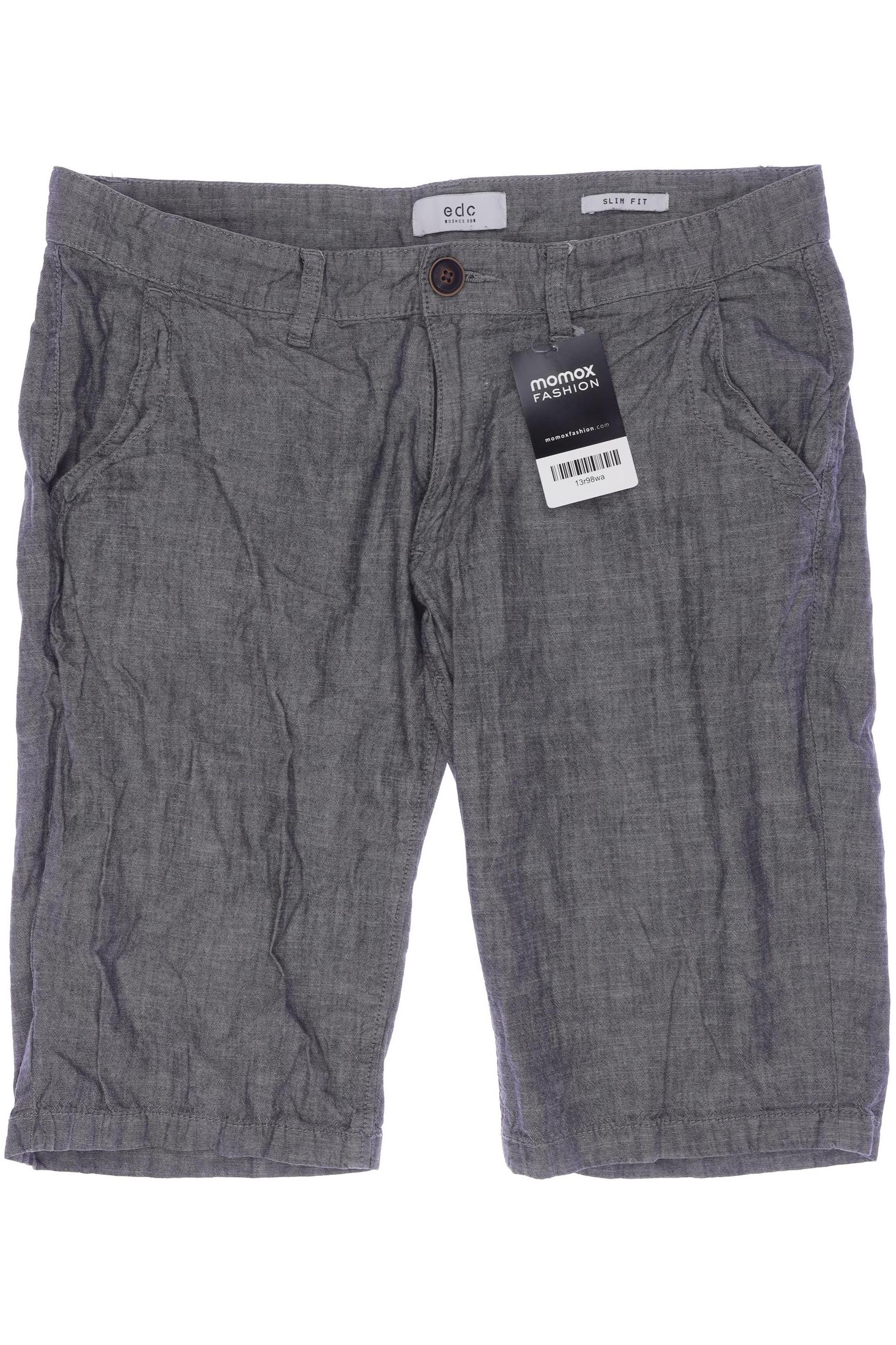 

edc by Esprit Herren Shorts, grau, Gr. 31
