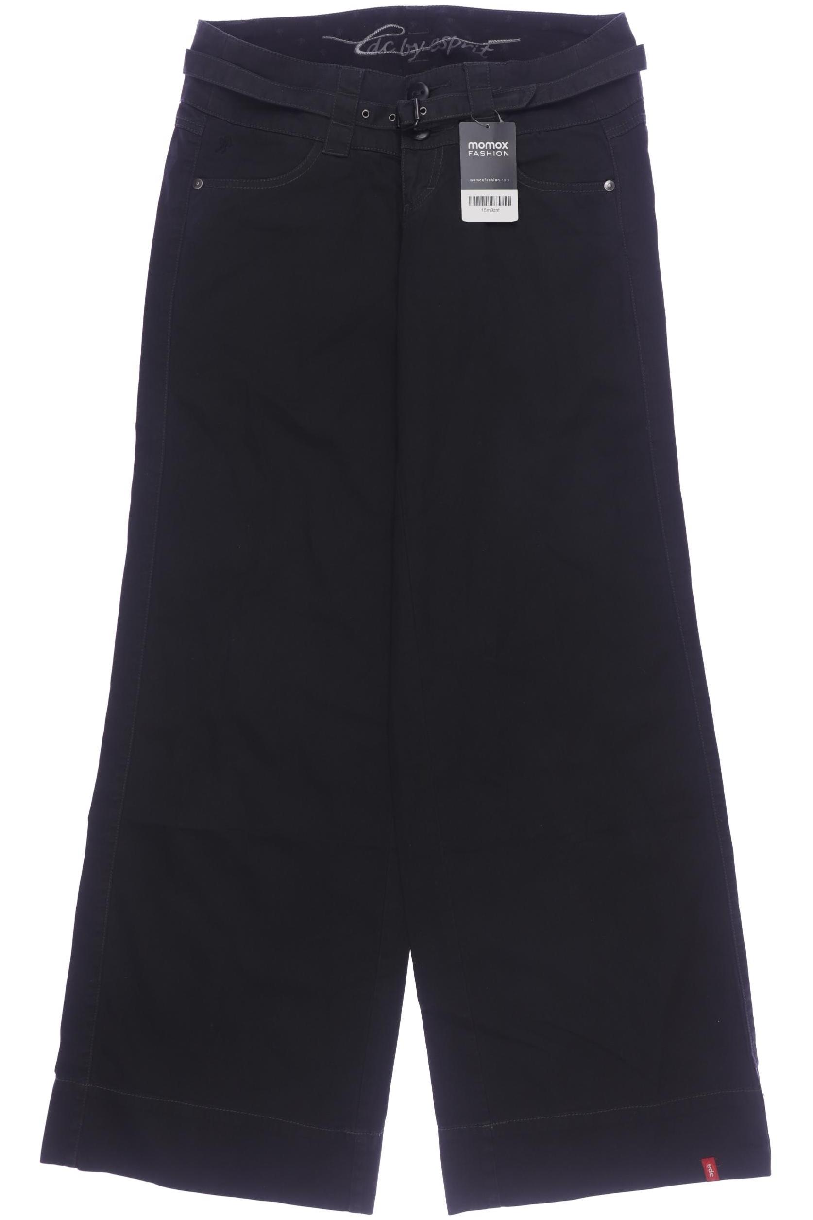 

edc by Esprit Damen Stoffhose, schwarz, Gr. 36