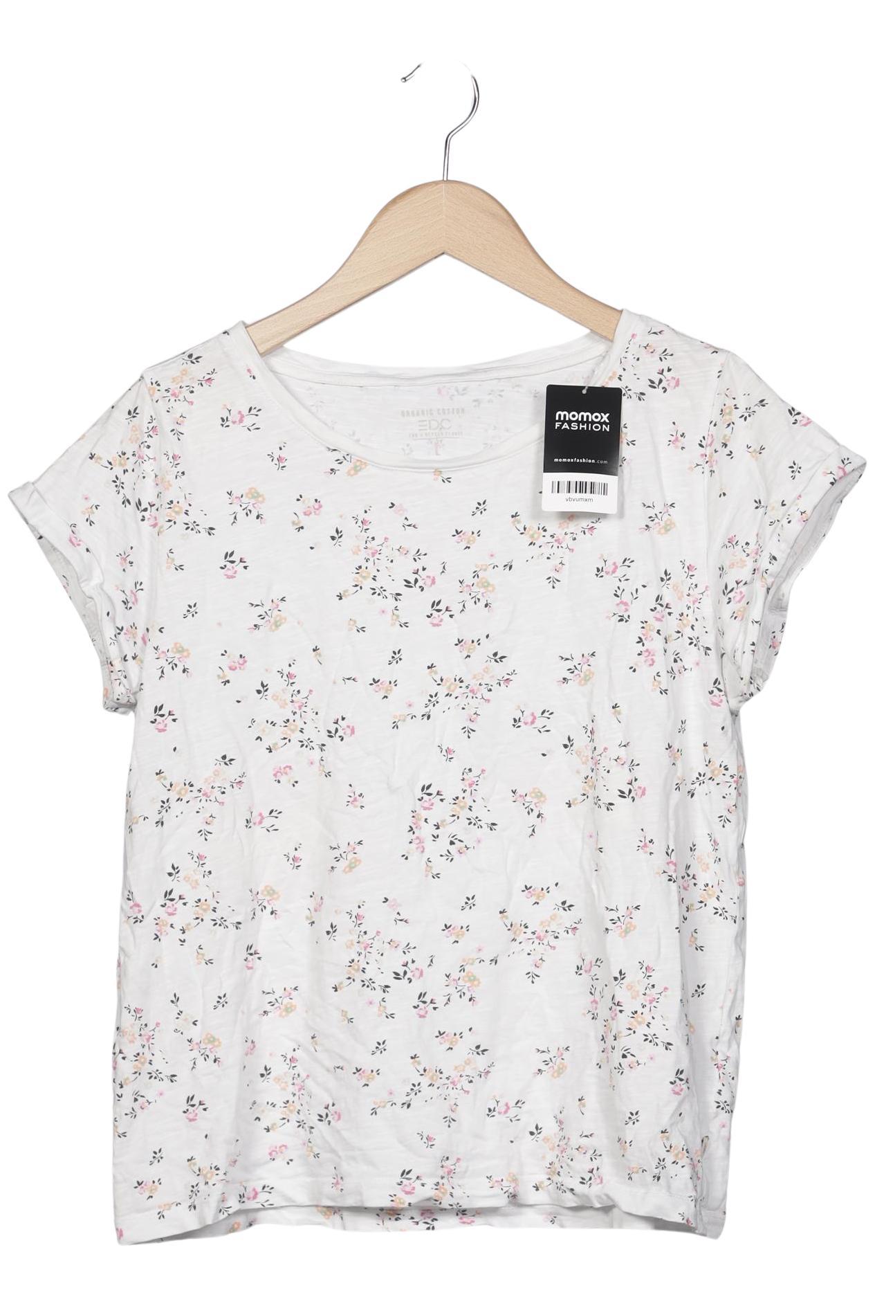 

edc by Esprit Damen T-Shirt, weiß, Gr. 42