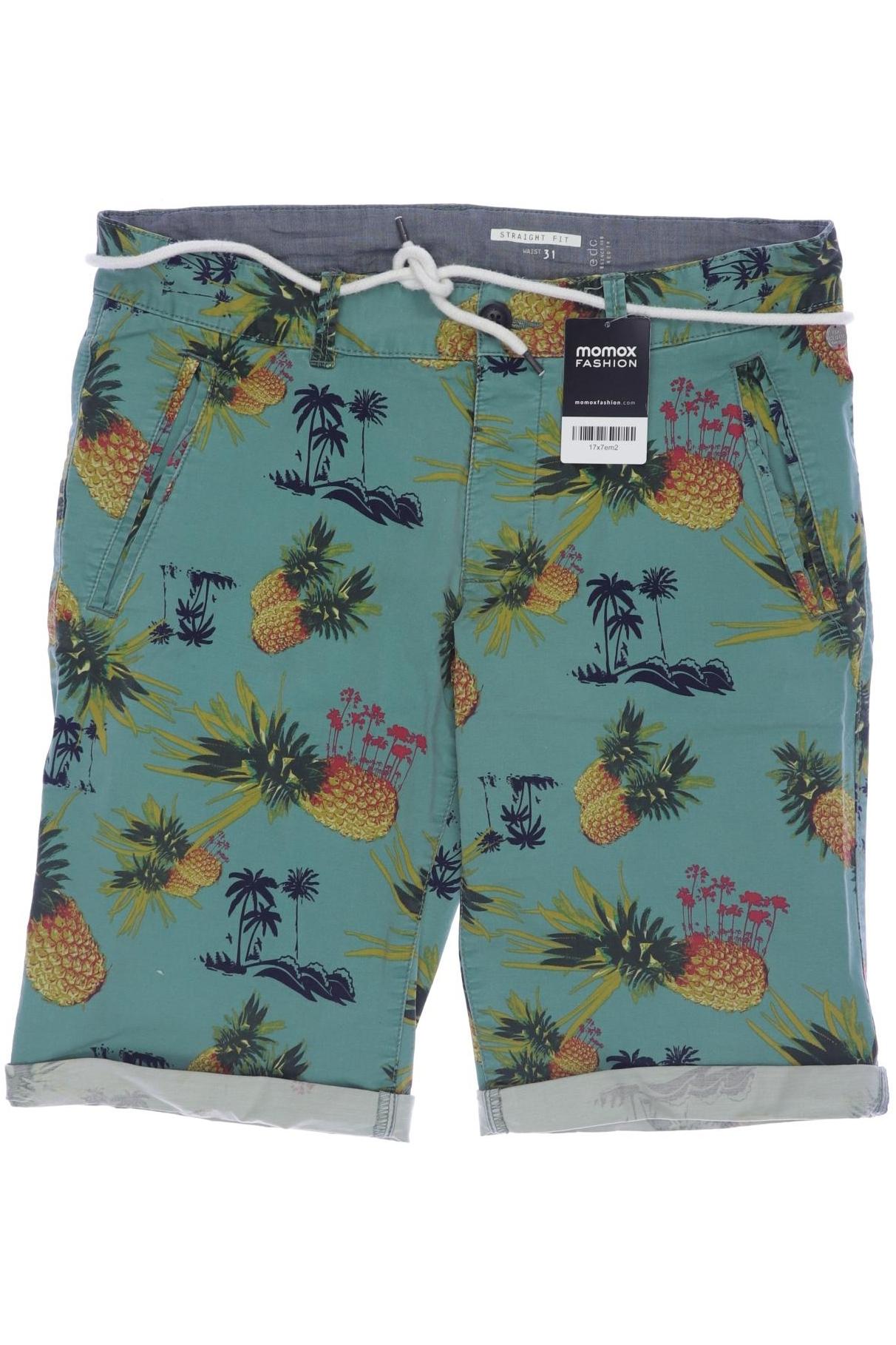 

edc by Esprit Herren Shorts, grün, Gr. 31