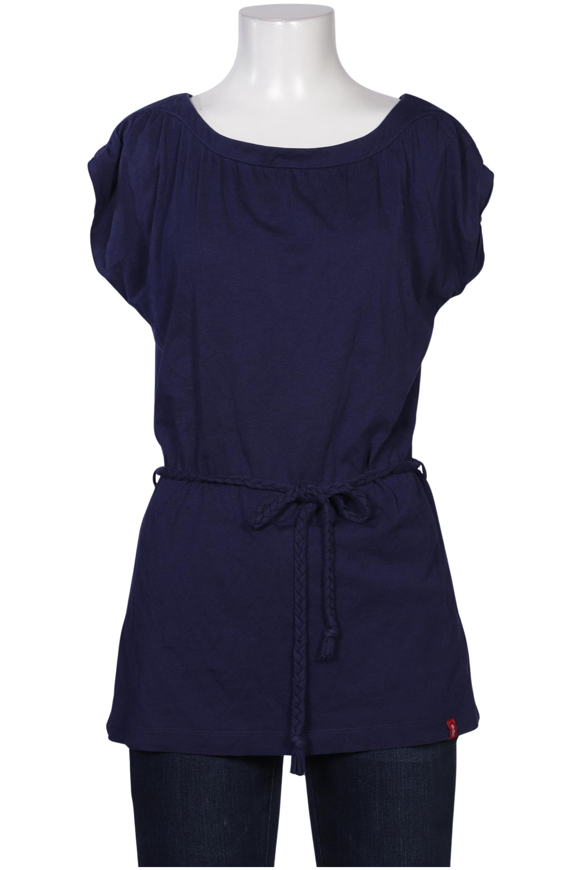 

edc by Esprit Damen T-Shirt, marineblau, Gr. 36