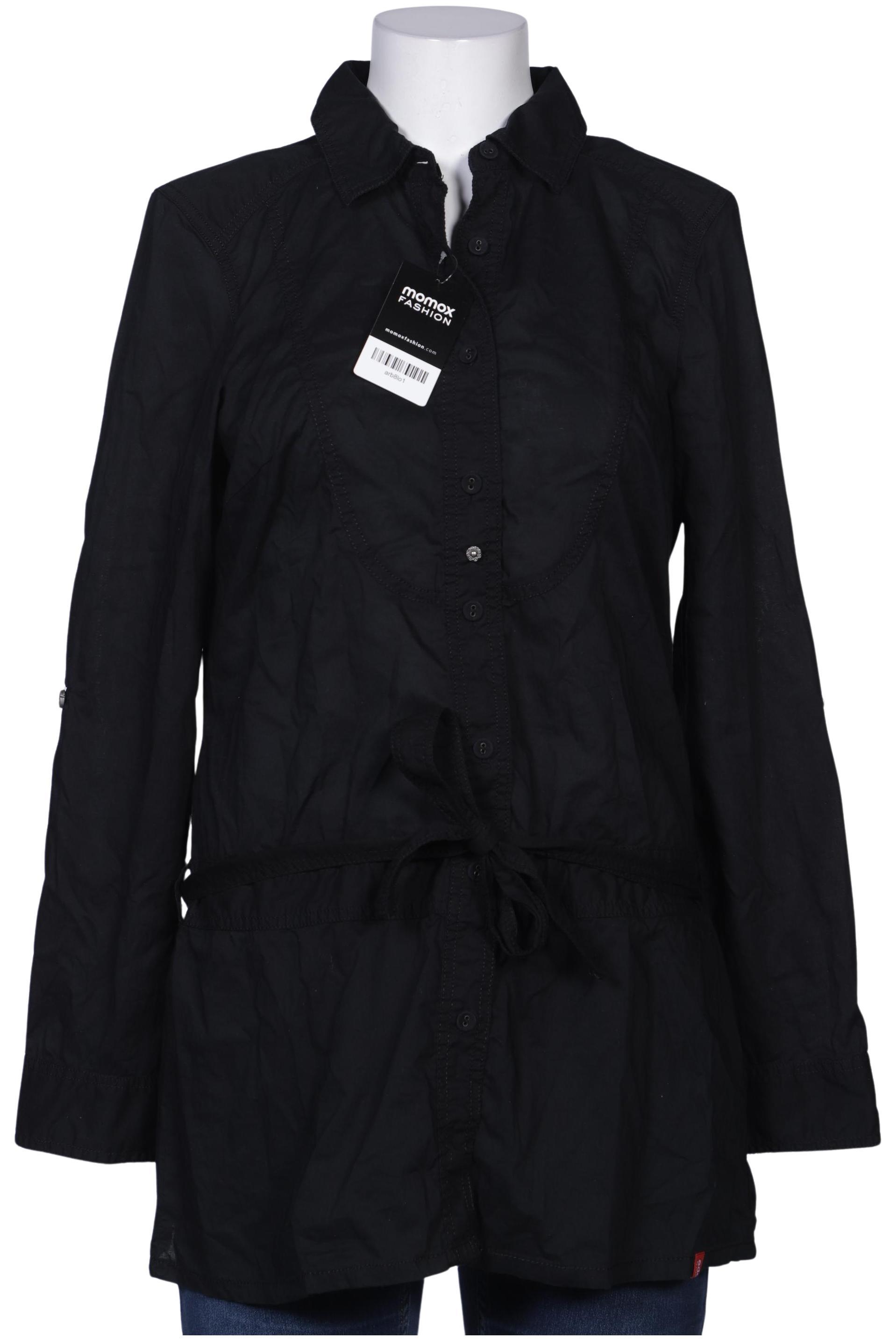 

edc by Esprit Damen Bluse, schwarz, Gr. 42