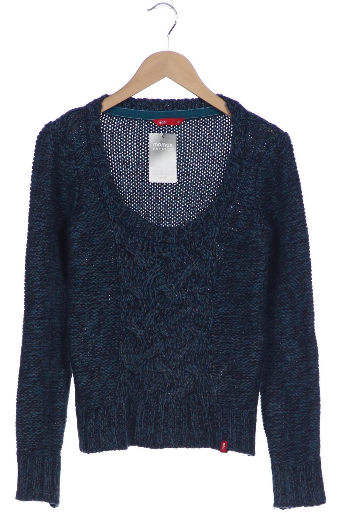 

edc by Esprit Damen Pullover, blau, Gr. 38