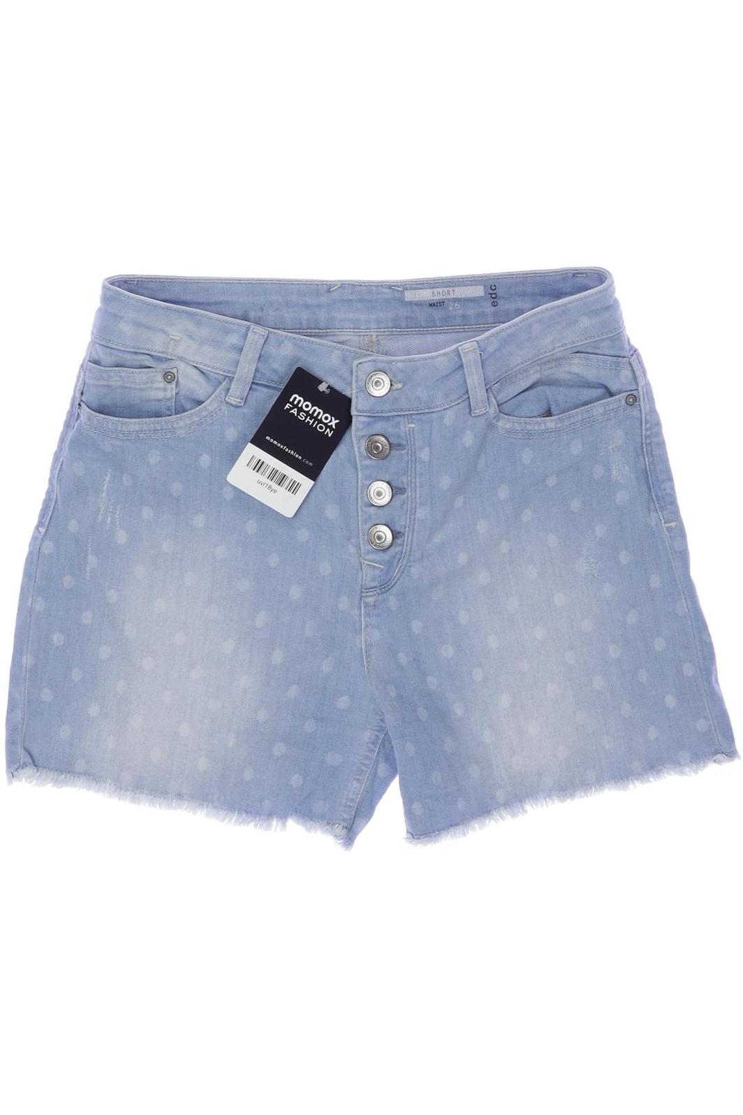 

edc by Esprit Damen Shorts, blau, Gr. 26