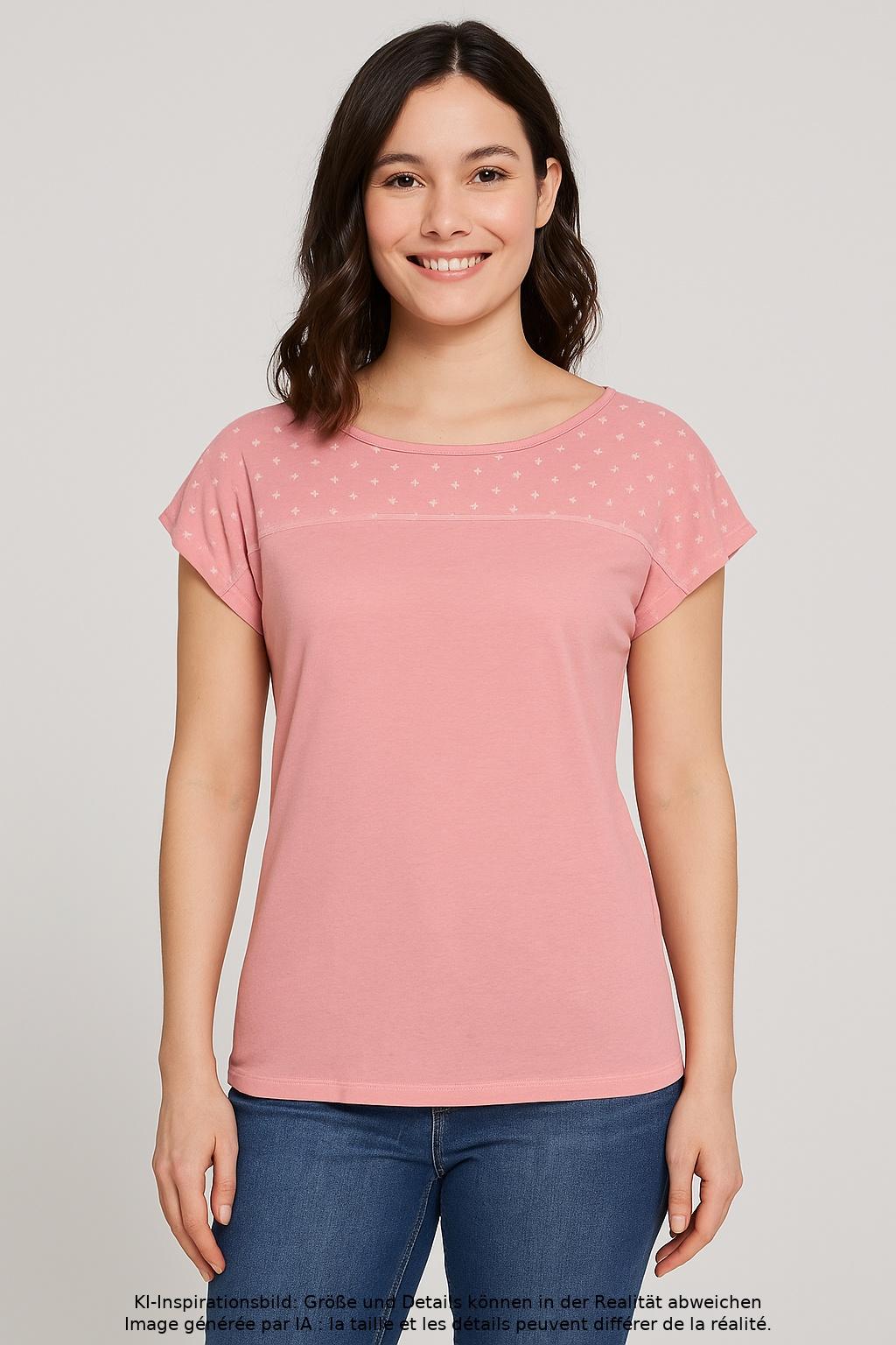 

edc by Esprit Damen T-Shirt, pink, Gr. 34
