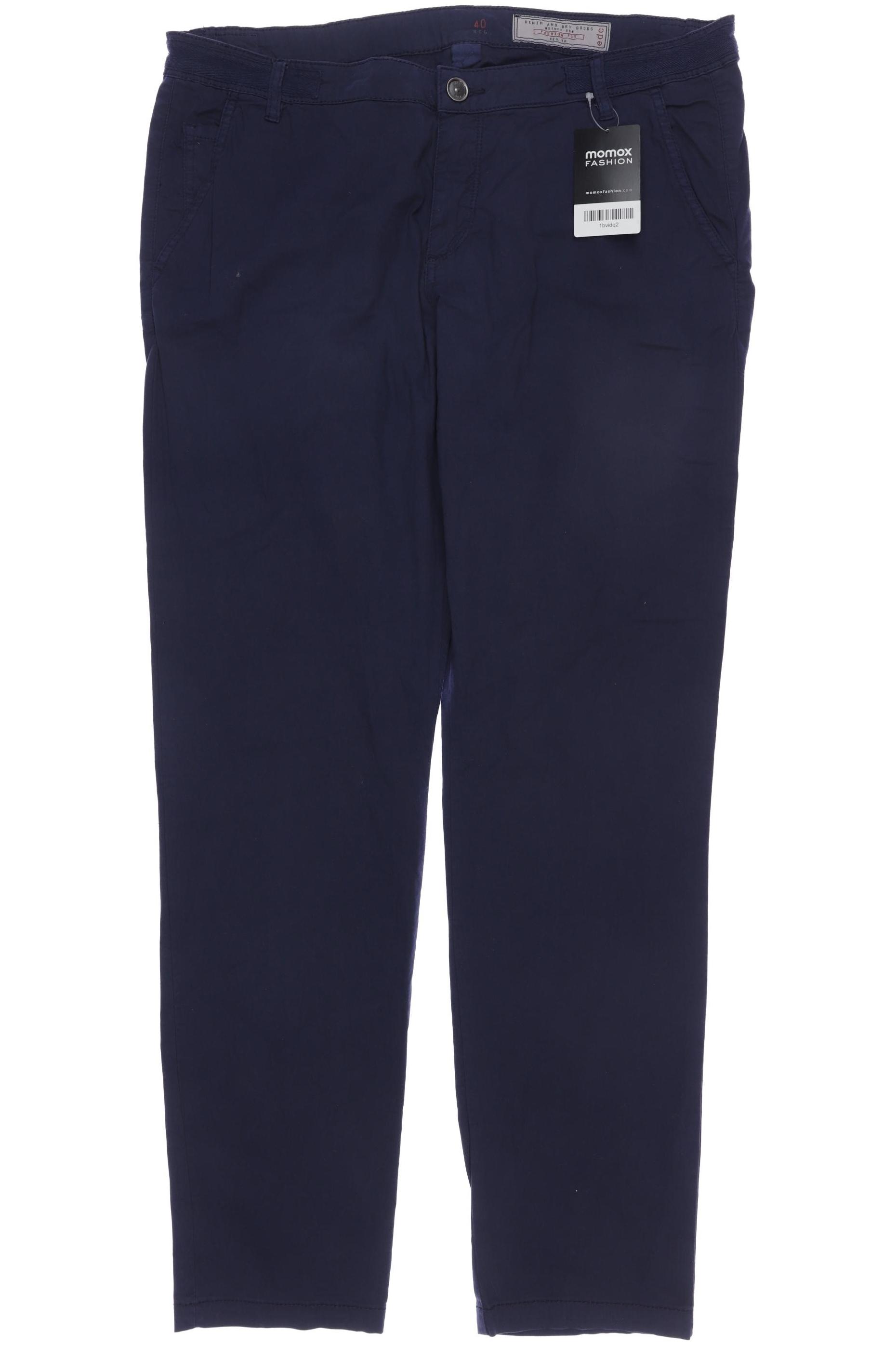 

edc by Esprit Damen Stoffhose, marineblau, Gr. 40