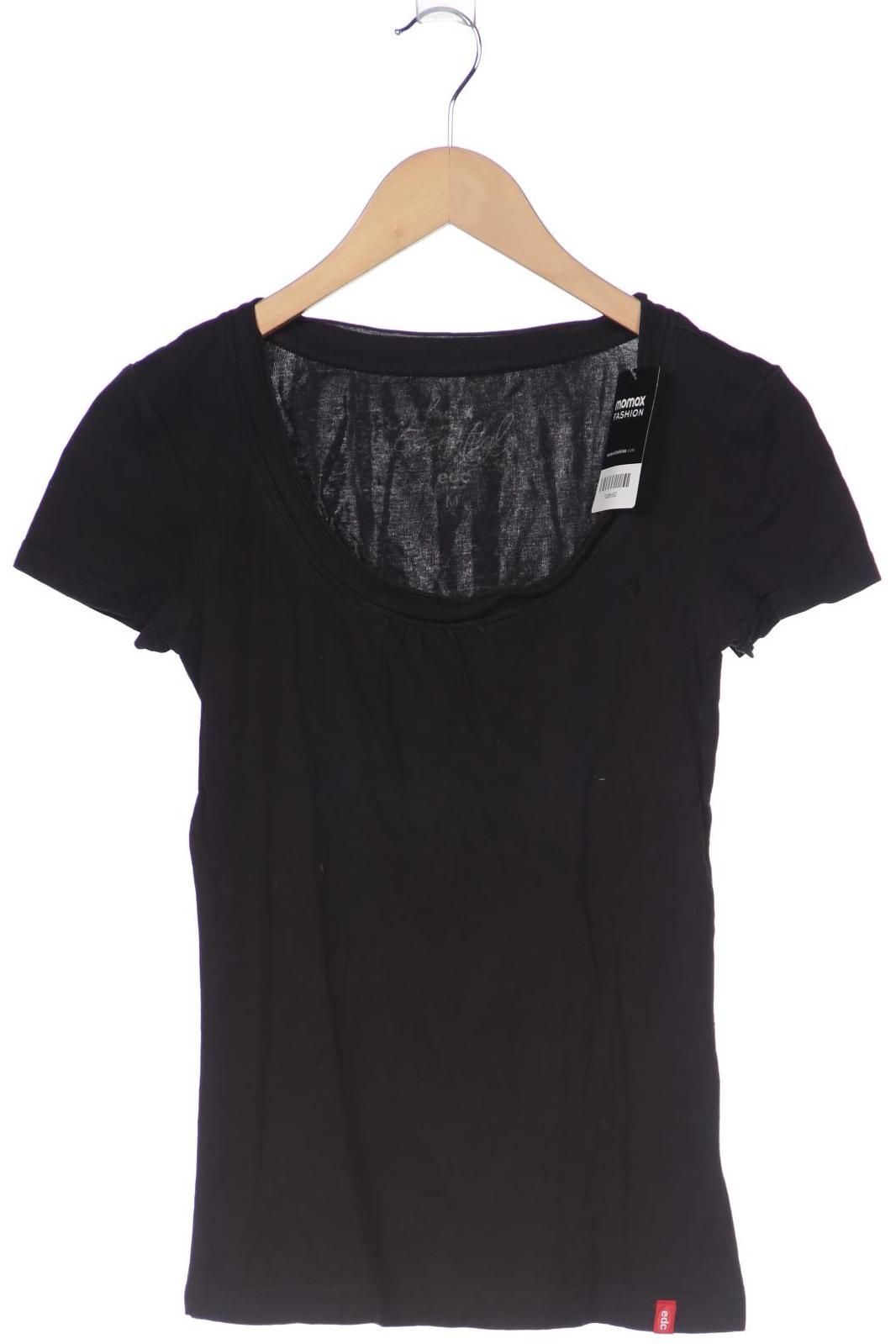 

edc by Esprit Damen T-Shirt, schwarz, Gr. 38