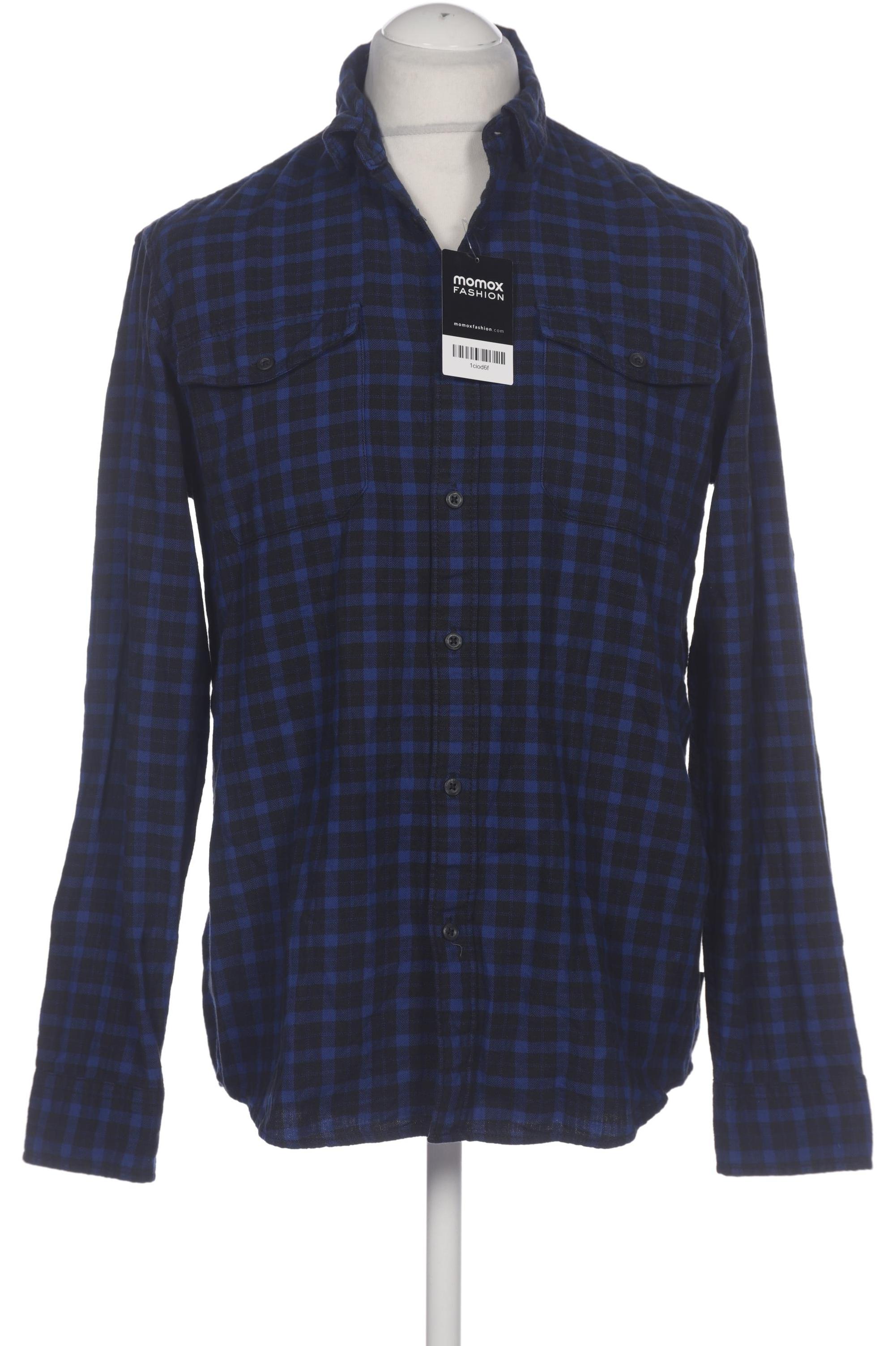 

edc by Esprit Herren Hemd, blau, Gr. 48