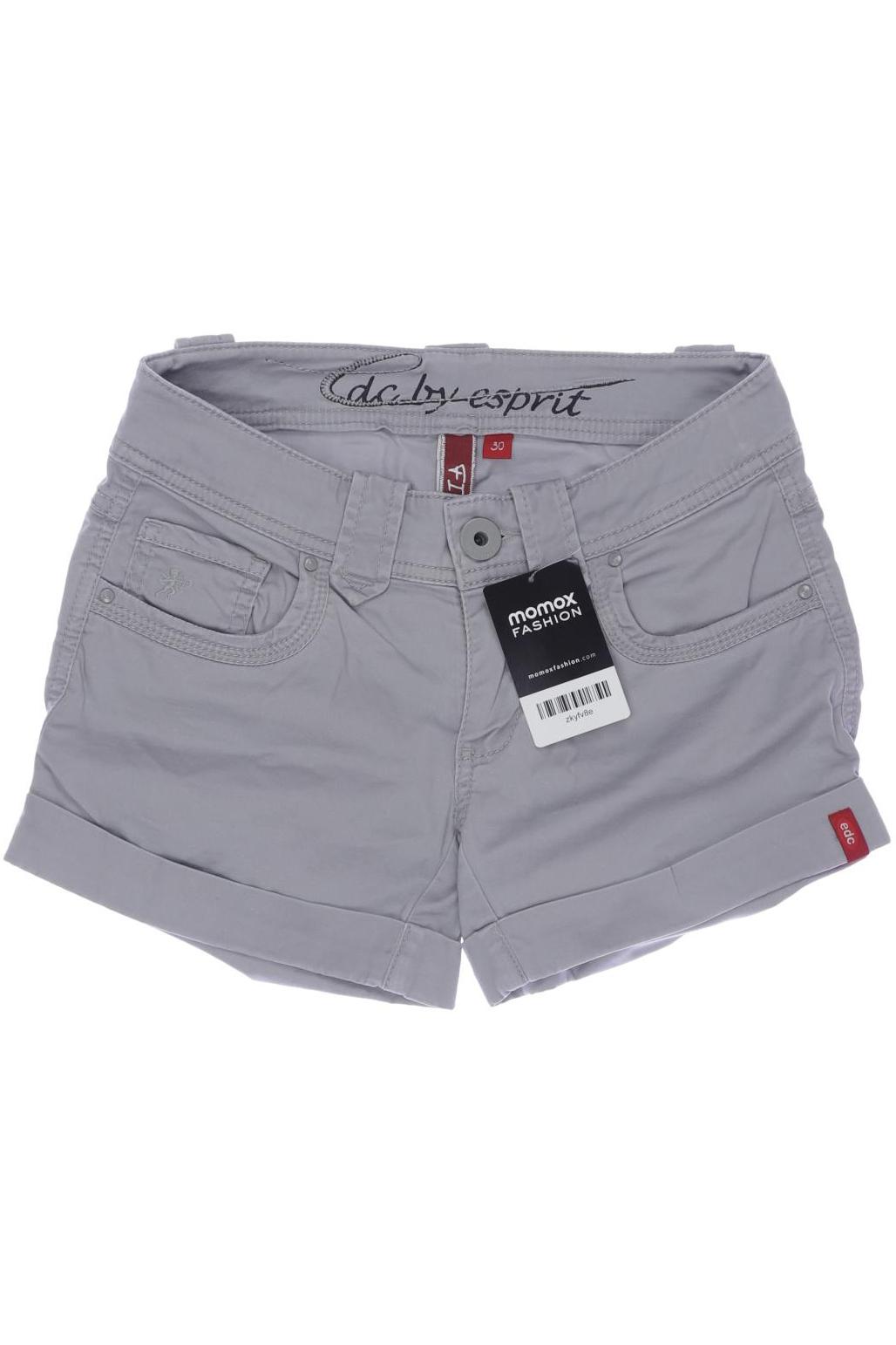 

edc by Esprit Damen Shorts, grau, Gr. 30