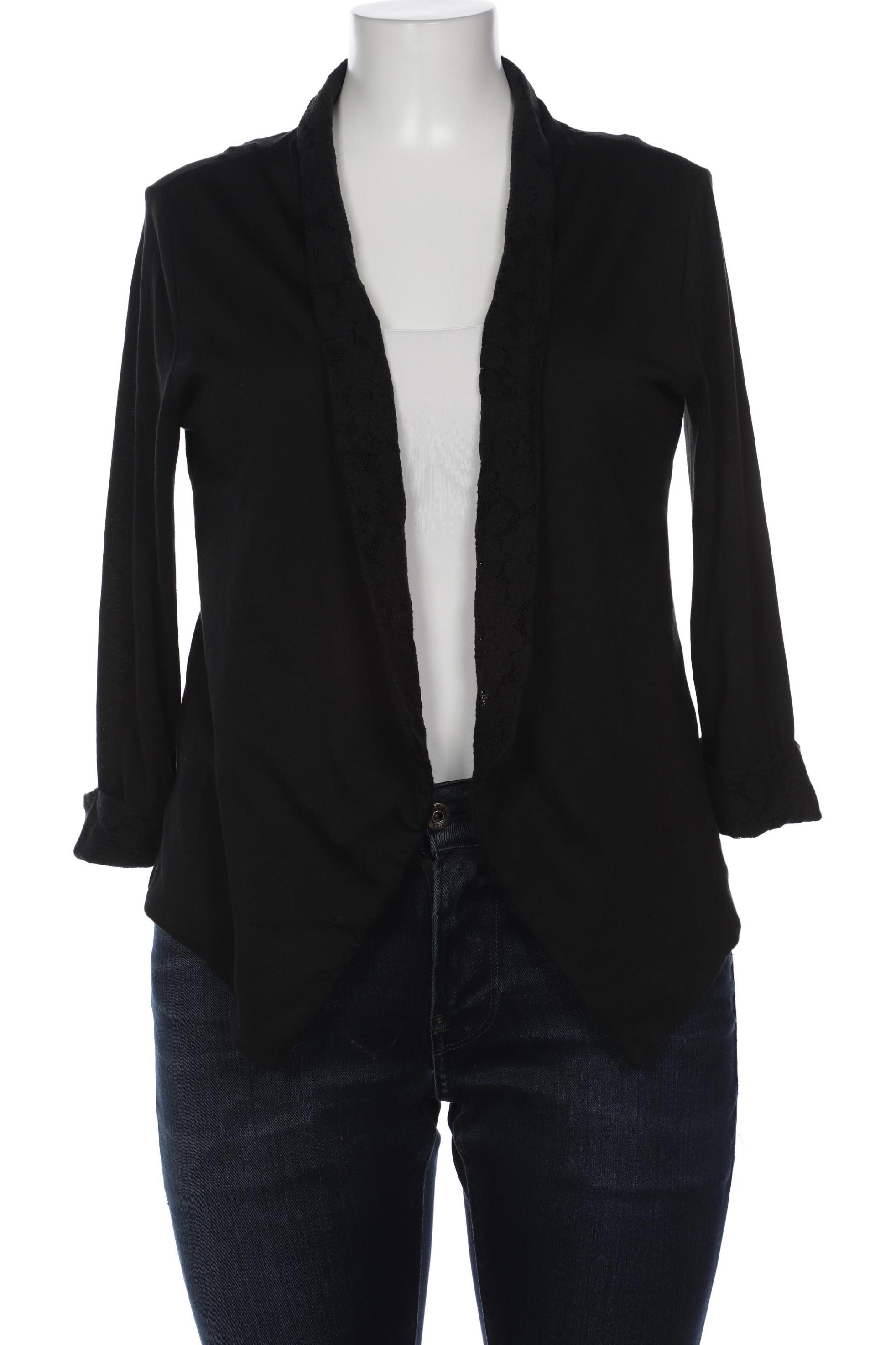 

edc by Esprit Damen Strickjacke, schwarz, Gr. 44