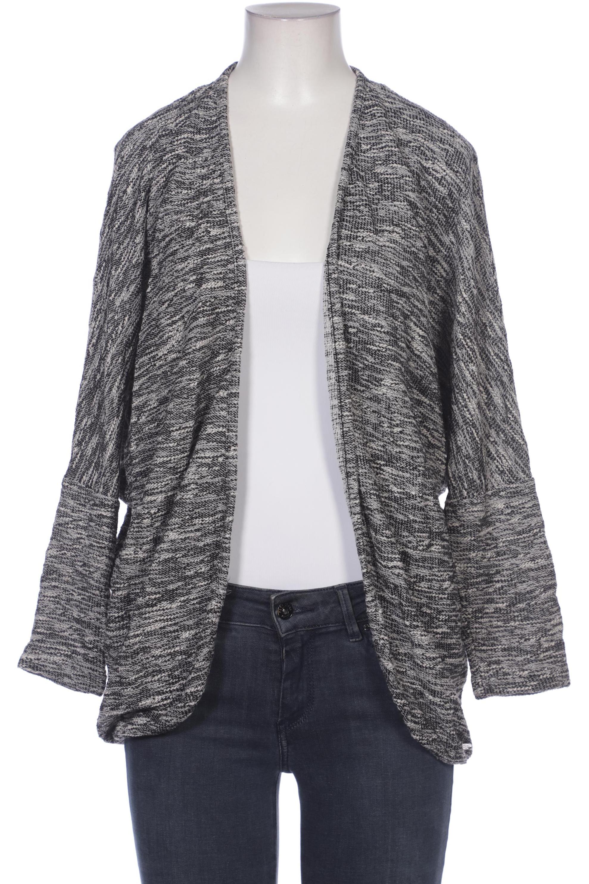

edc by Esprit Damen Strickjacke, grau, Gr. 36