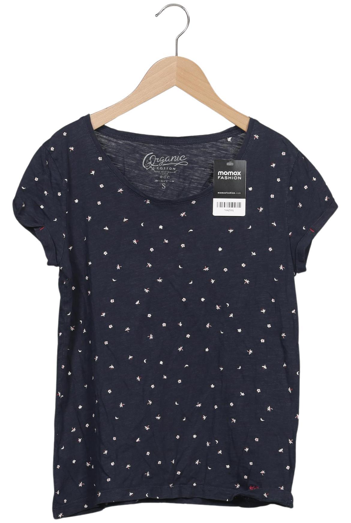 

edc by Esprit Damen T-Shirt, marineblau, Gr. 36