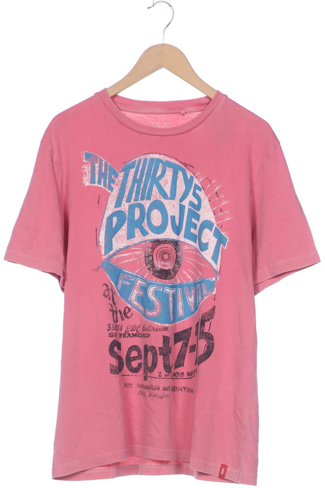 

edc by Esprit Herren T-Shirt, pink, Gr. 54