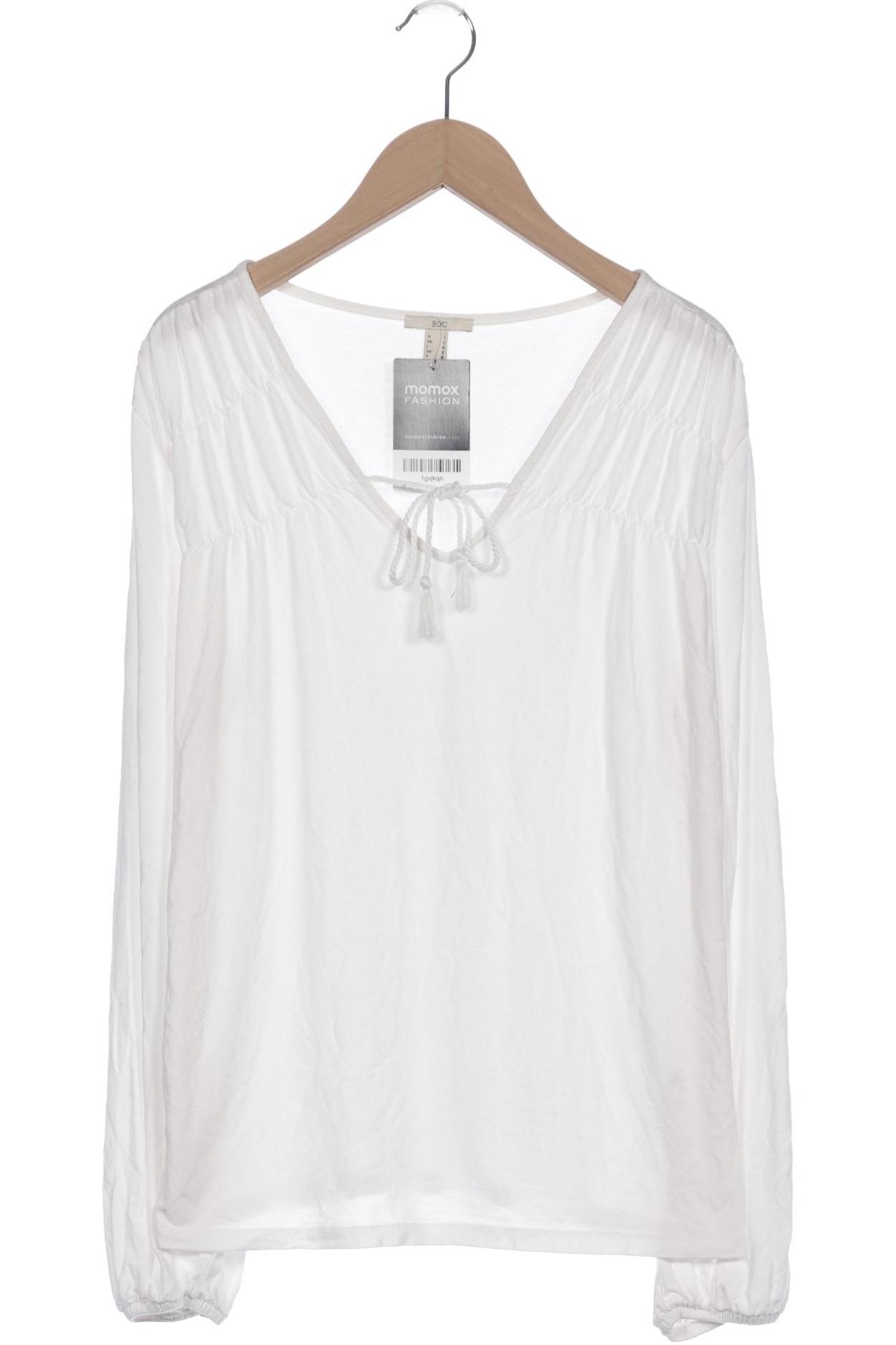 

edc by Esprit Damen Langarmshirt, weiß, Gr. 36