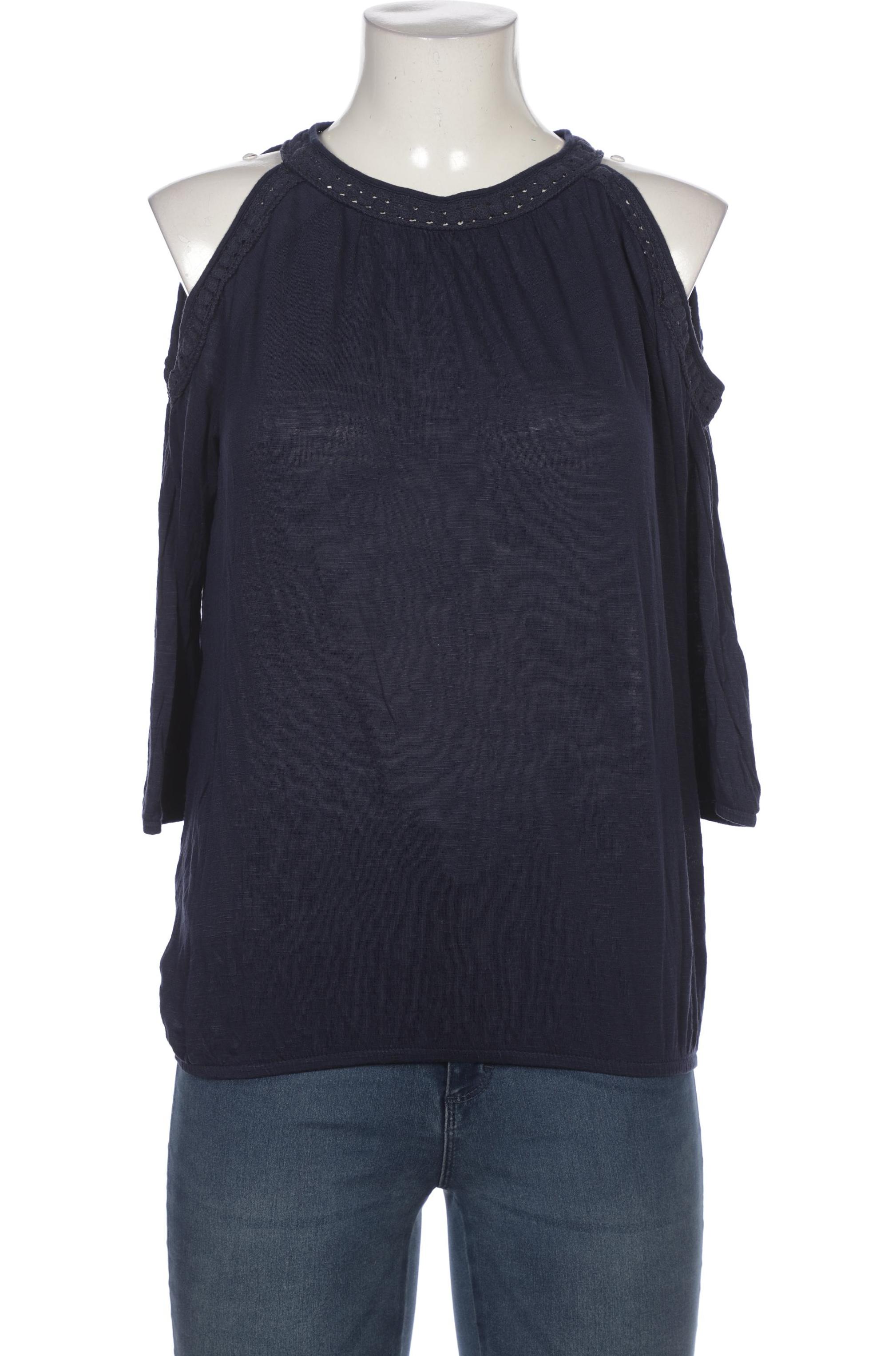 

edc by Esprit Damen Langarmshirt, marineblau, Gr. 38