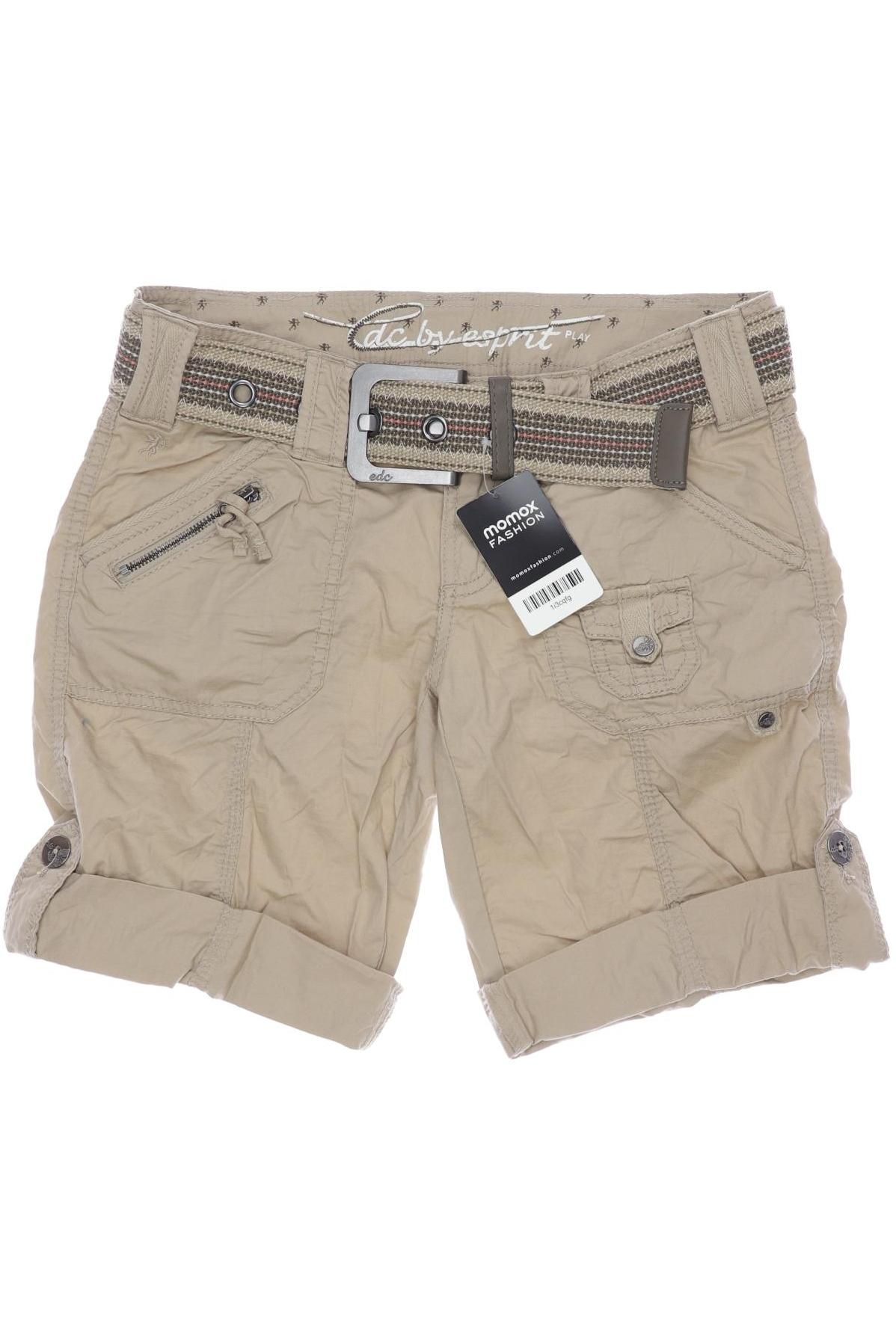 

edc by Esprit Damen Shorts, beige, Gr. 34