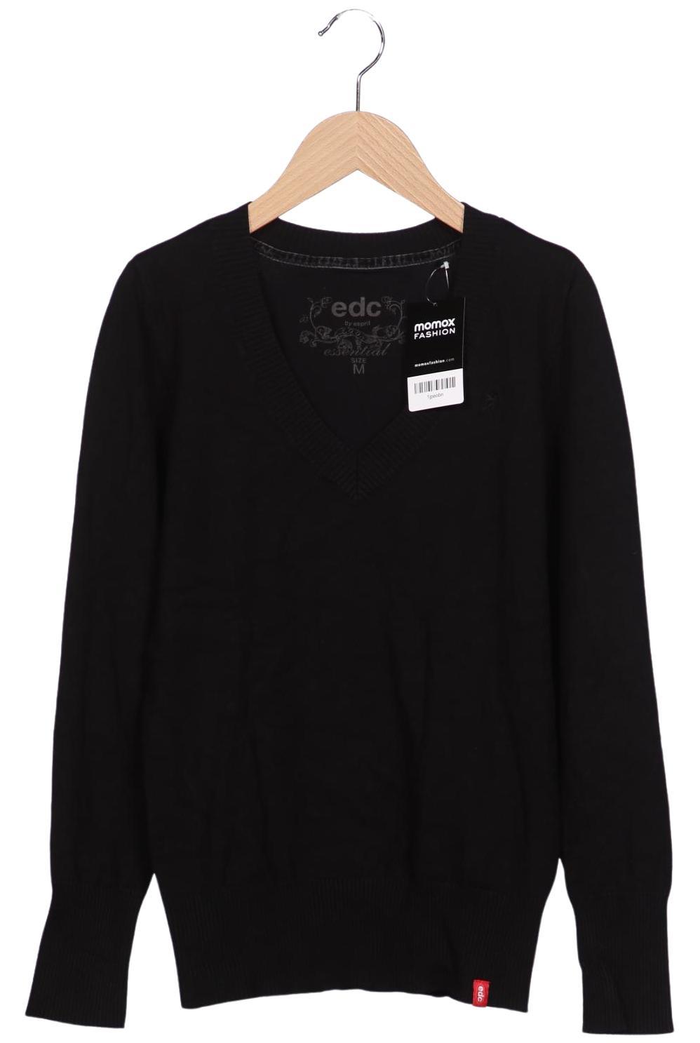 

edc by Esprit Damen Pullover, schwarz, Gr. 38