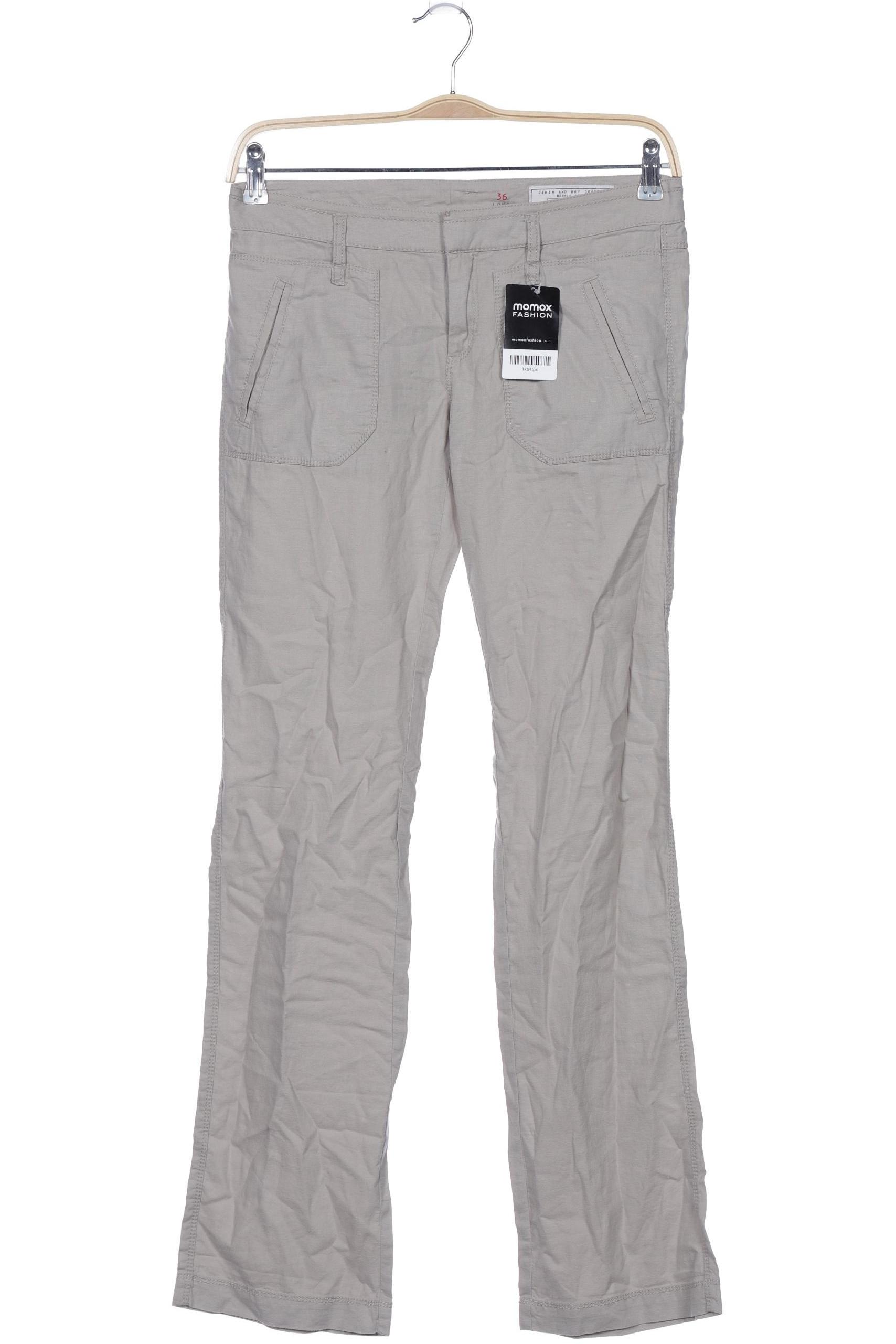 

edc by Esprit Damen Stoffhose, beige, Gr. 36