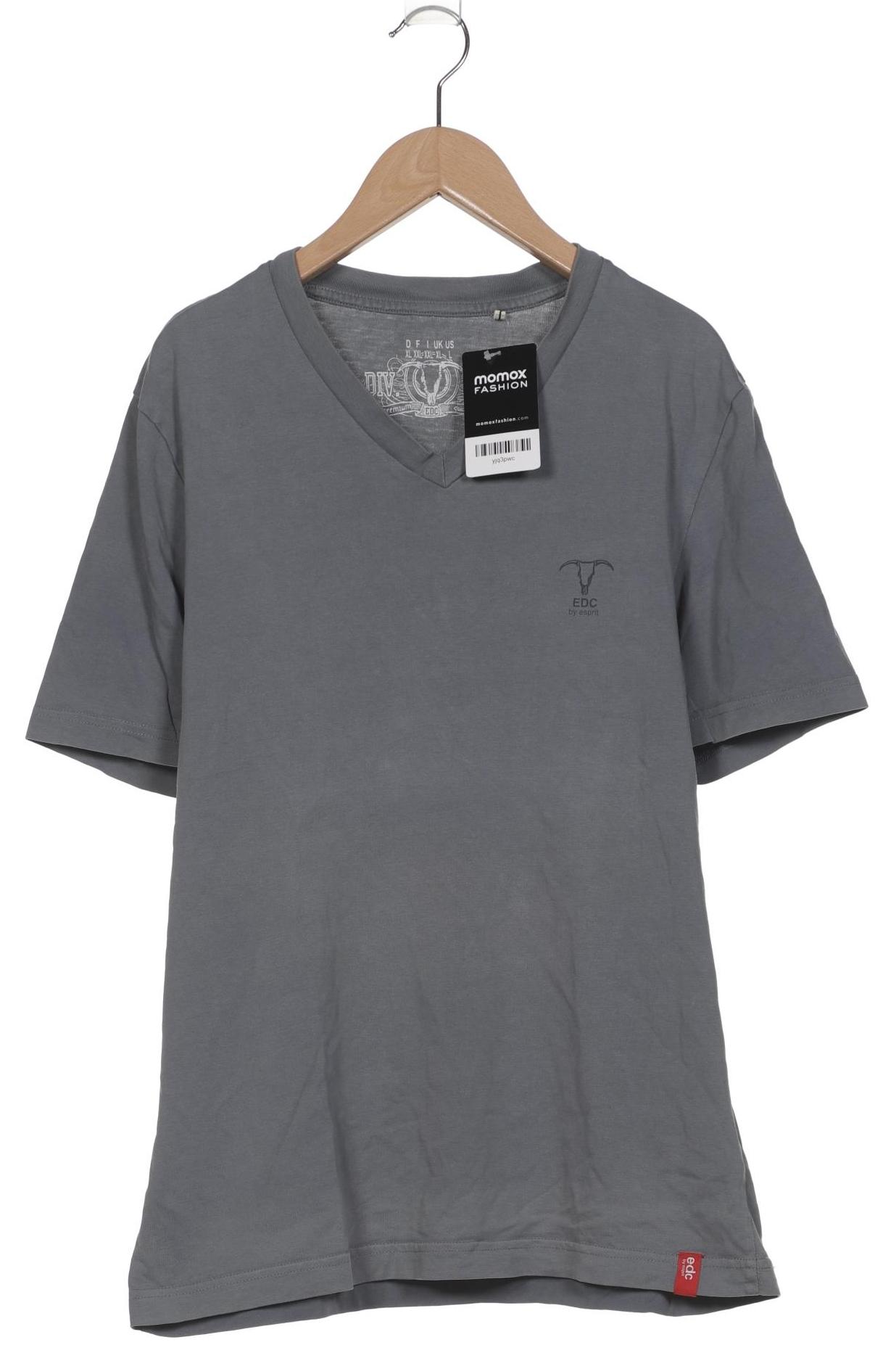 

edc by Esprit Herren T-Shirt, blau, Gr. 54