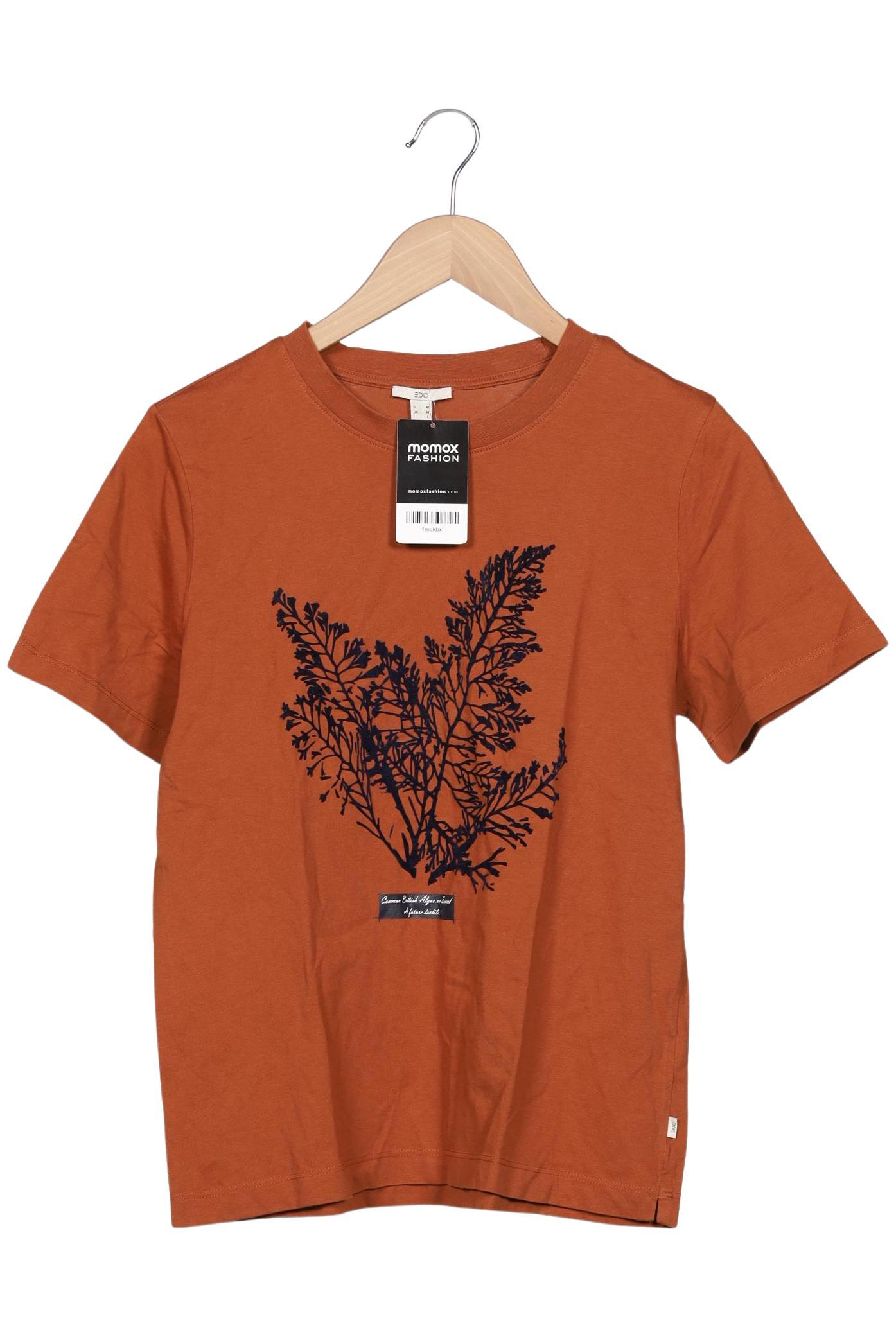 

edc by Esprit Damen T-Shirt, braun, Gr. 38