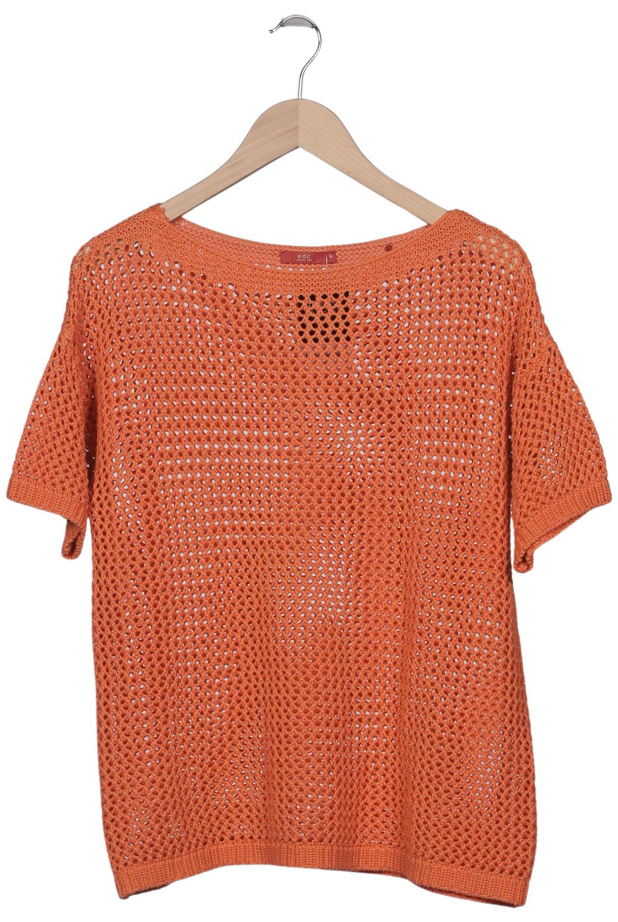 

edc by Esprit Damen Pullover, orange, Gr. 38