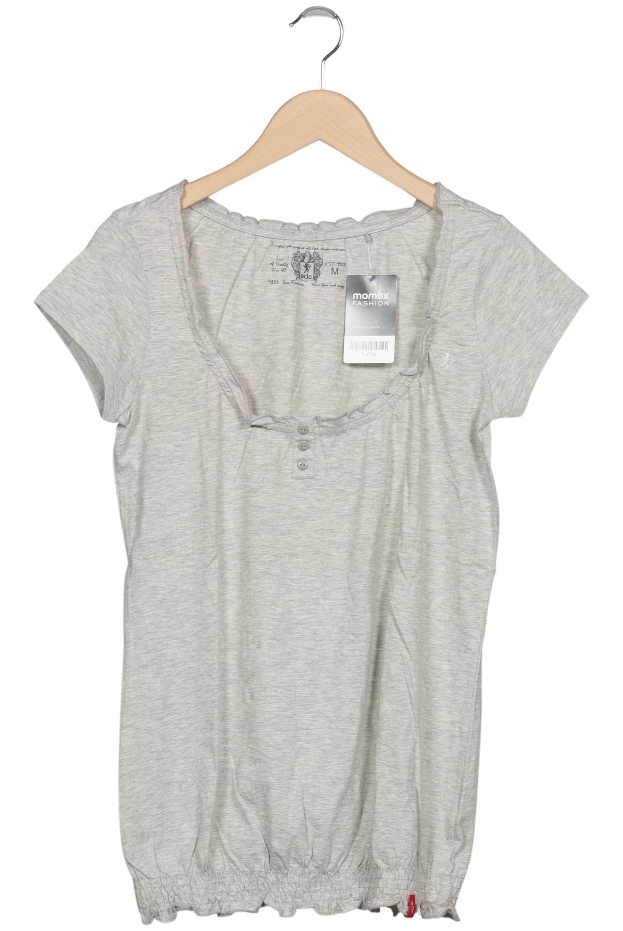 

edc by Esprit Damen T-Shirt, grau, Gr. 38