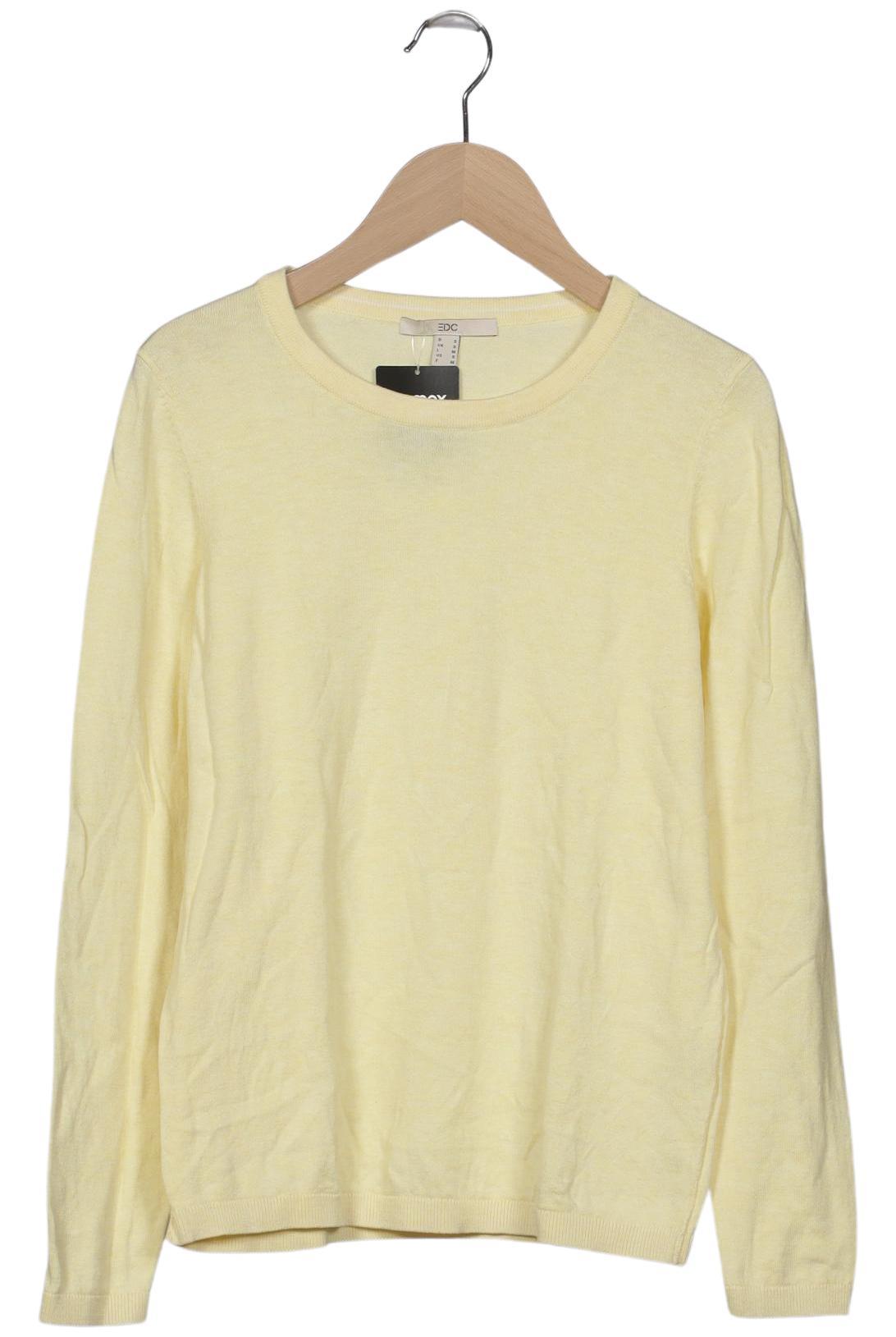 

edc by Esprit Damen Pullover, gelb, Gr. 36