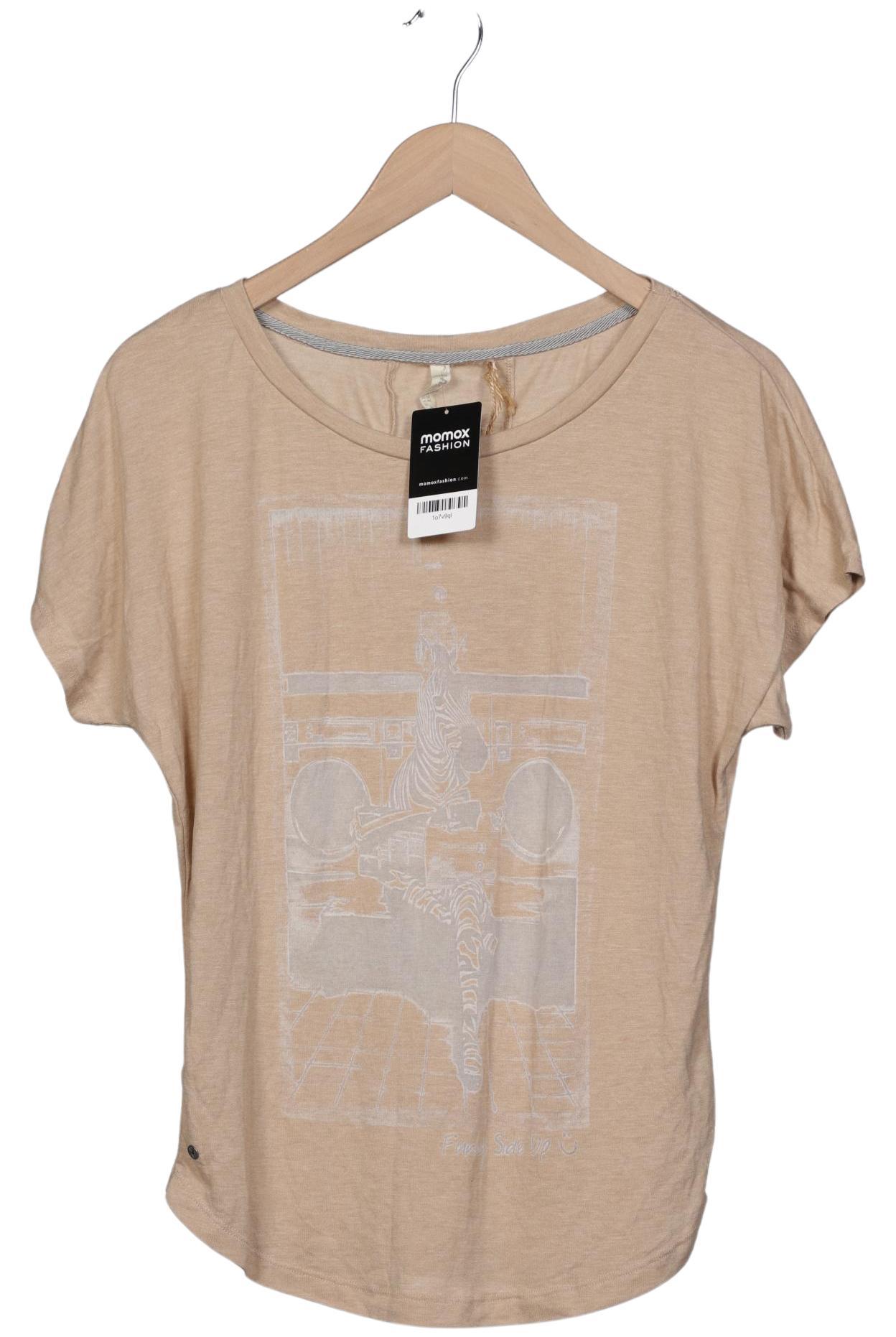 

edc by Esprit Damen T-Shirt, beige, Gr. 36