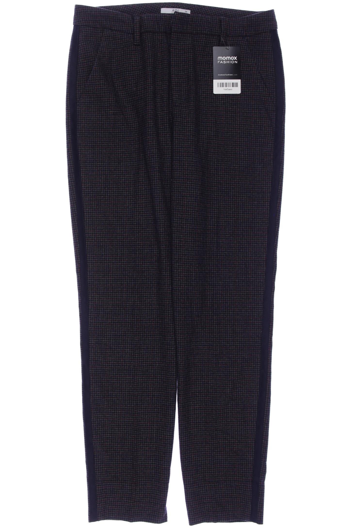 

edc by Esprit Damen Stoffhose, grau, Gr. 34