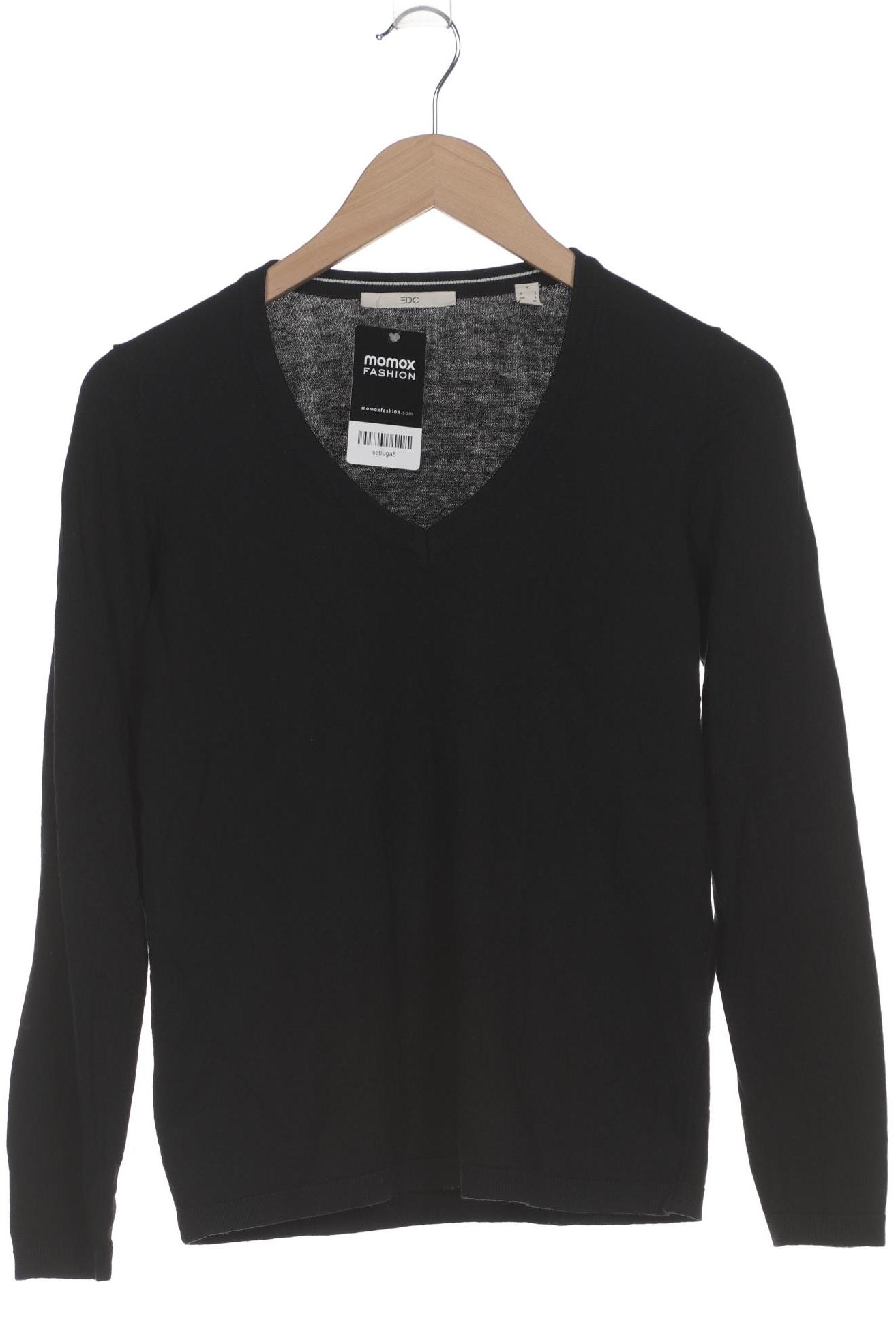

edc by Esprit Damen Pullover, schwarz, Gr. 42