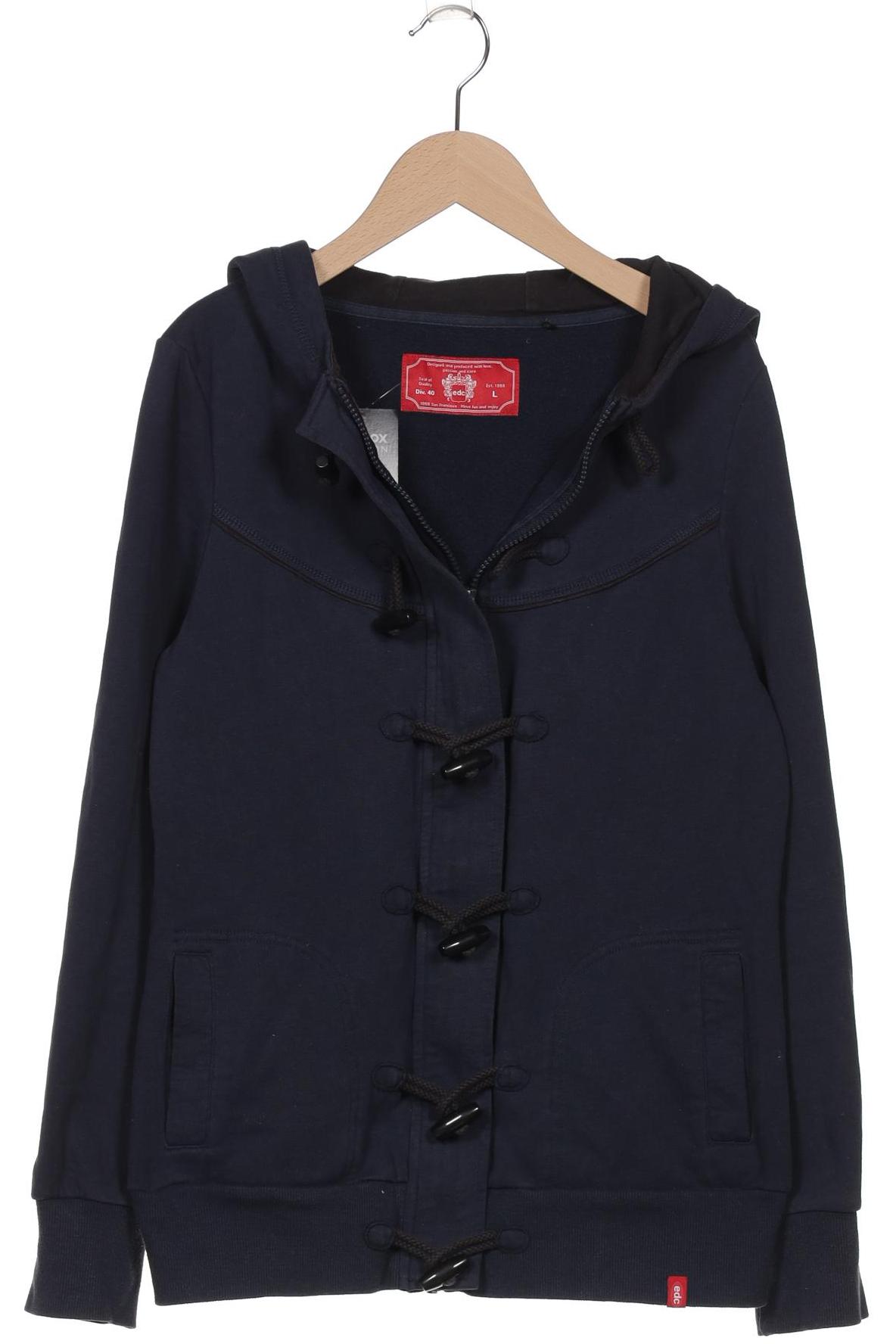 

edc by Esprit Damen Kapuzenpullover, marineblau, Gr. 42