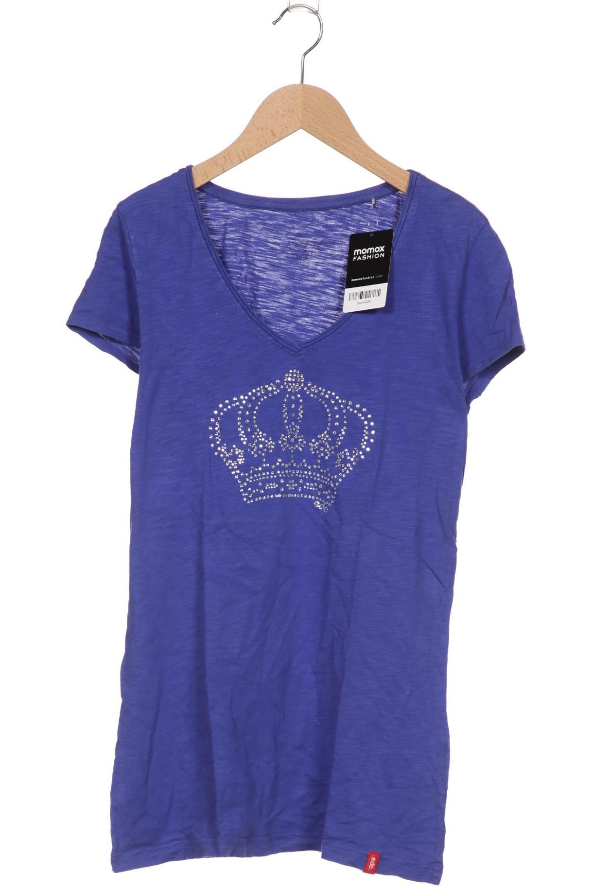 

edc by Esprit Damen T-Shirt, blau, Gr. 42