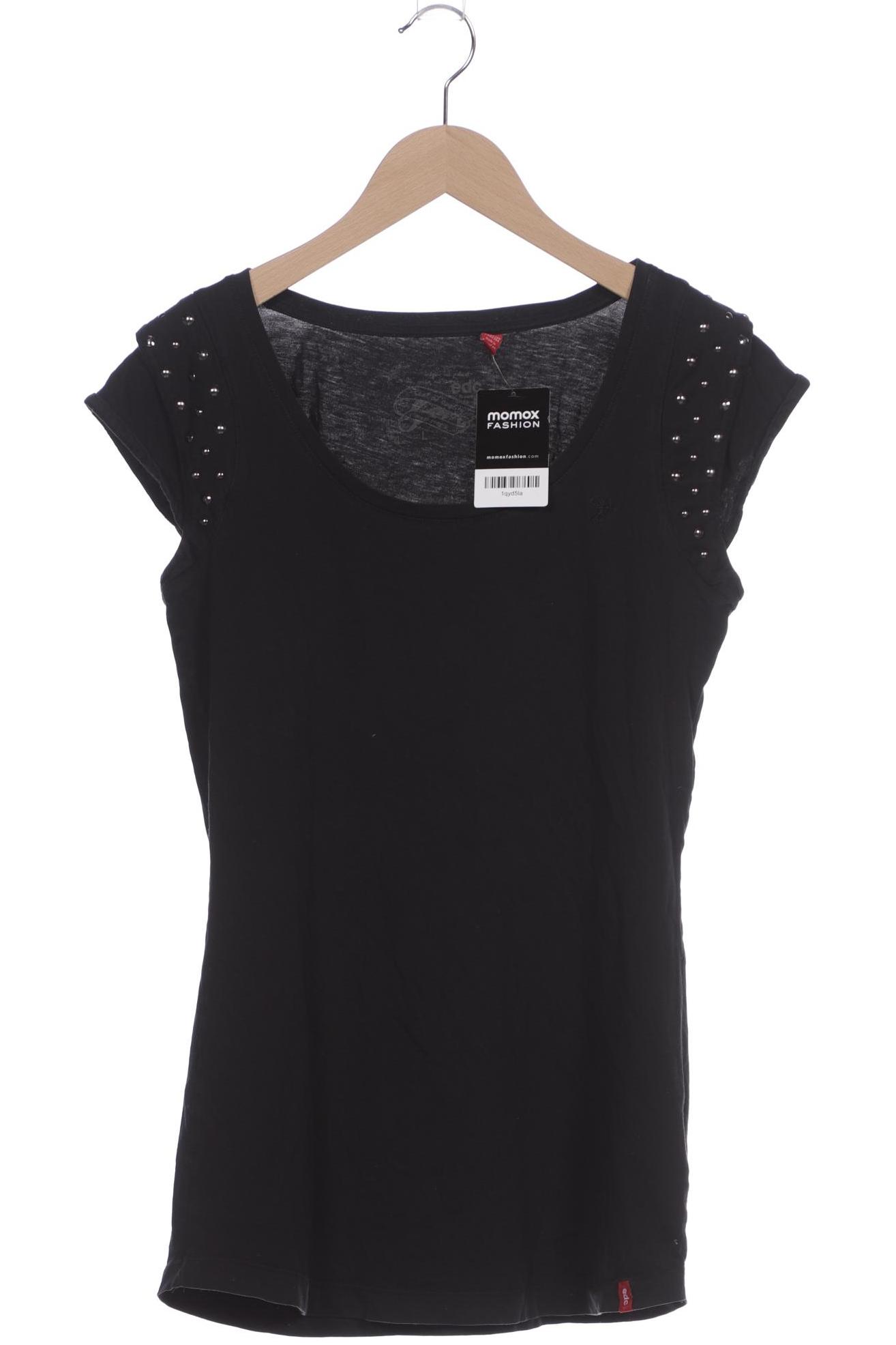 

edc by Esprit Damen T-Shirt, schwarz, Gr. 42