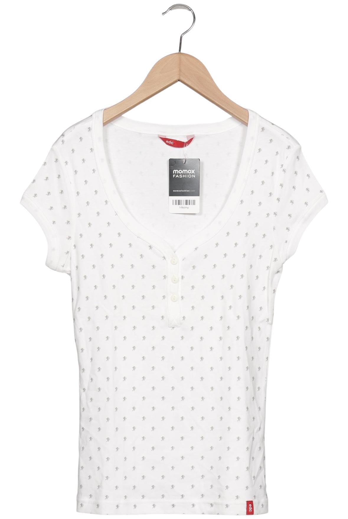 

edc by Esprit Damen T-Shirt, weiß, Gr. 42