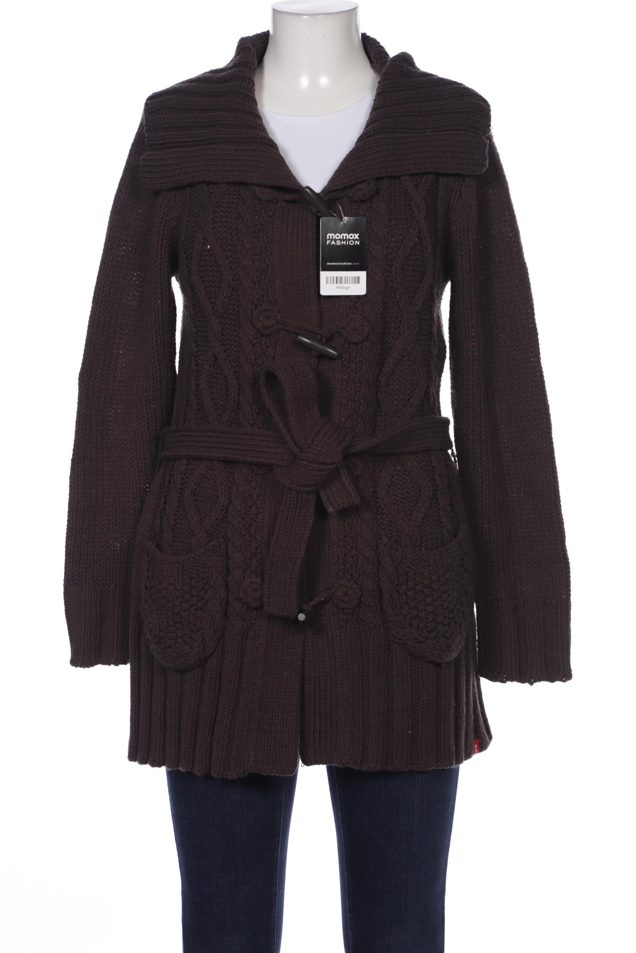 

edc by Esprit Damen Strickjacke, braun, Gr. 44