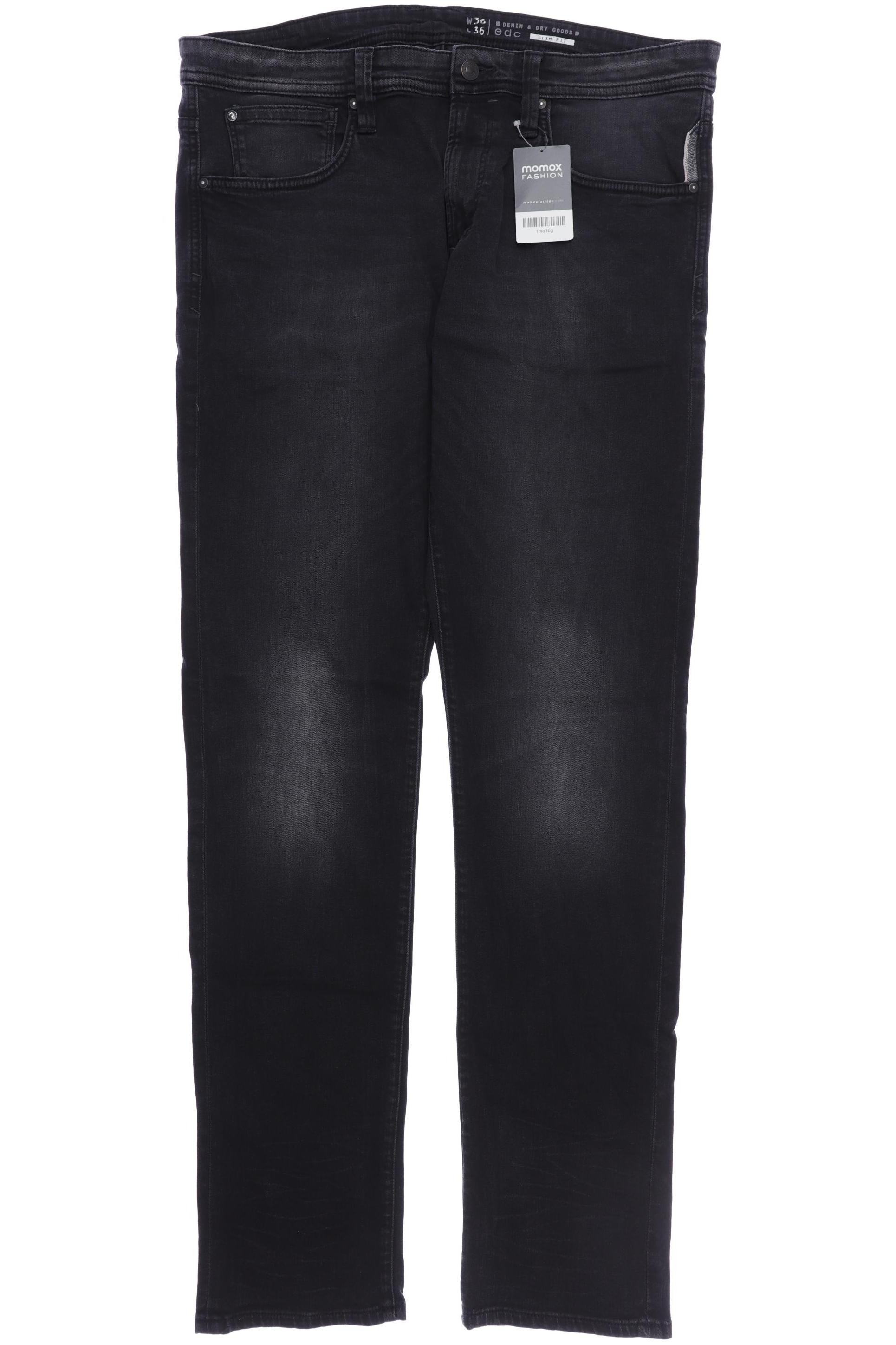 

edc by Esprit Herren Jeans, schwarz, Gr. 36