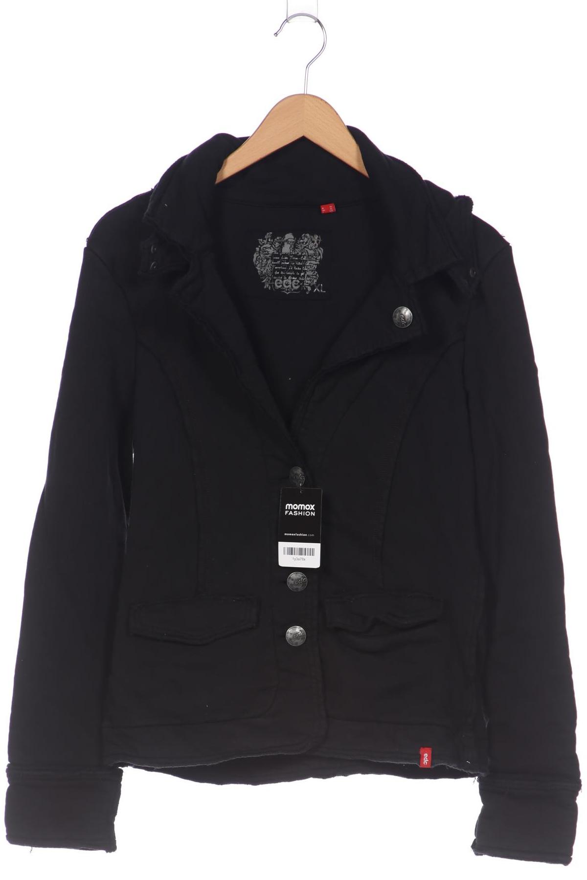 

edc by Esprit Damen Jacke, schwarz, Gr. 44