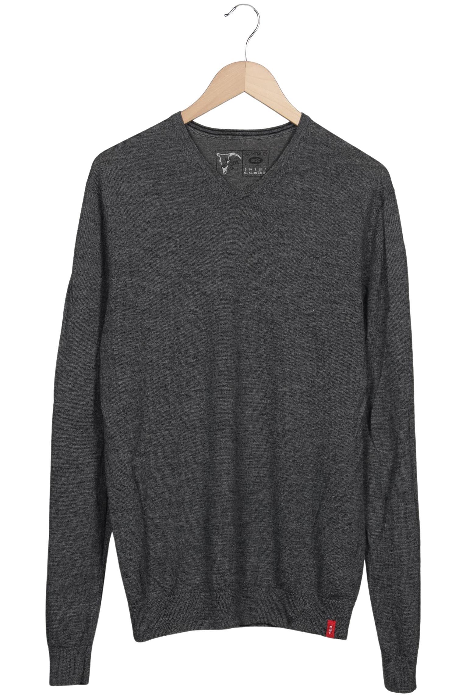 

edc by Esprit Herren Pullover, grau, Gr. 56
