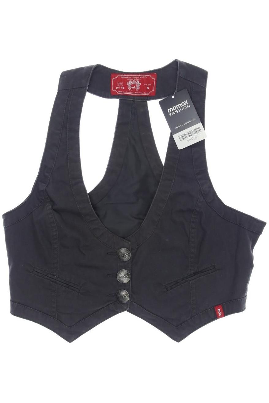 

edc by Esprit Damen Weste, grau, Gr. 36