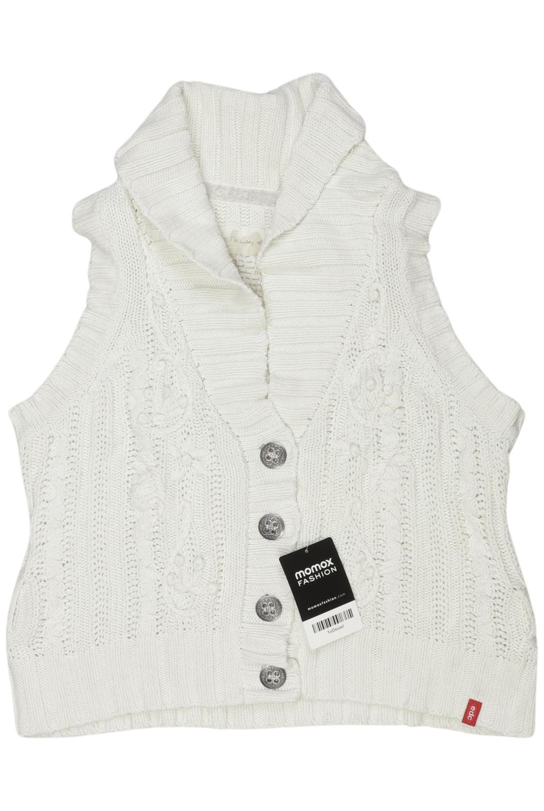 

edc by Esprit Damen Weste, weiß, Gr. 36